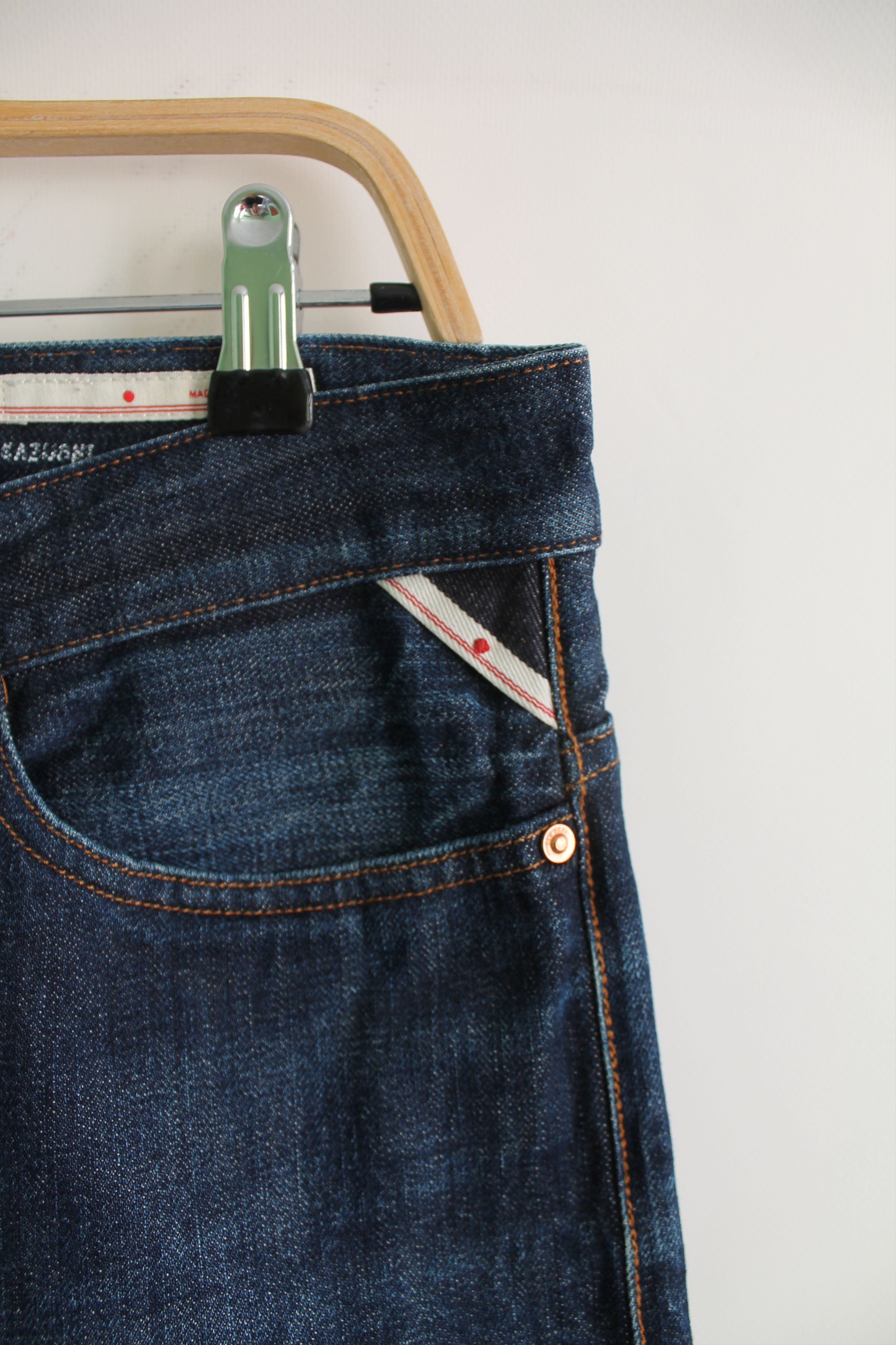Japanese Brand Red Seal by Replay Japanese Selvedge Slim Fit denim pants Size US 33 - 4 Thumbnail