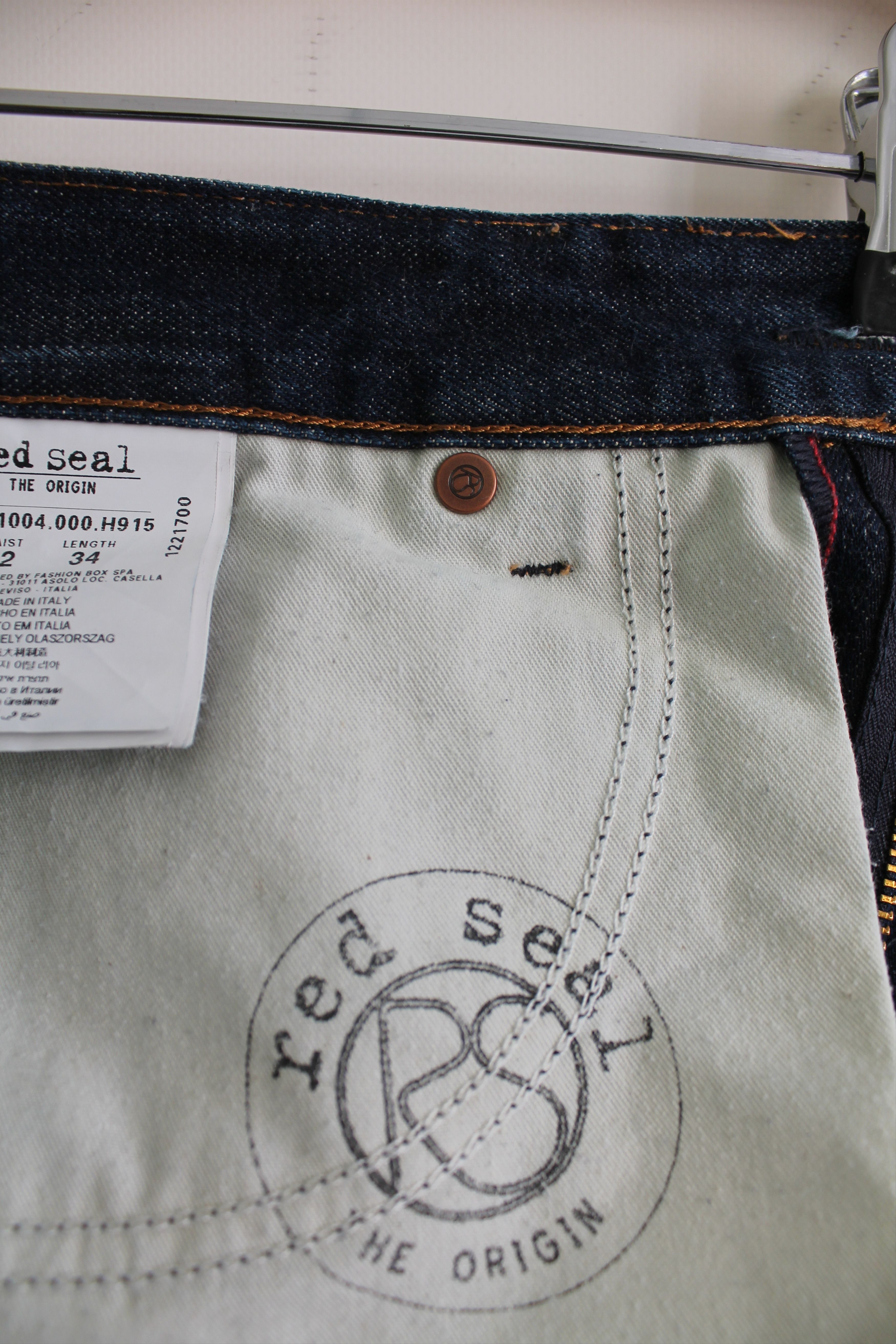 Japanese Brand Red Seal by Replay Japanese Selvedge Slim Fit denim pants Size US 33 - 11 Thumbnail