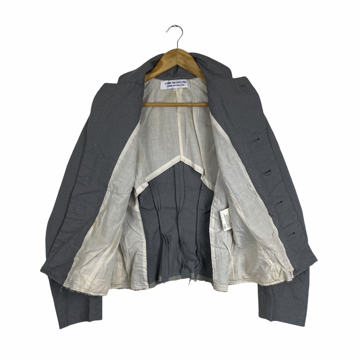 Comme des Garcons × Japanese Brand AD 2004 COMME DES GARCONS JAPANESE BRAND BLAZER COATS Size 36S - 3 Thumbnail