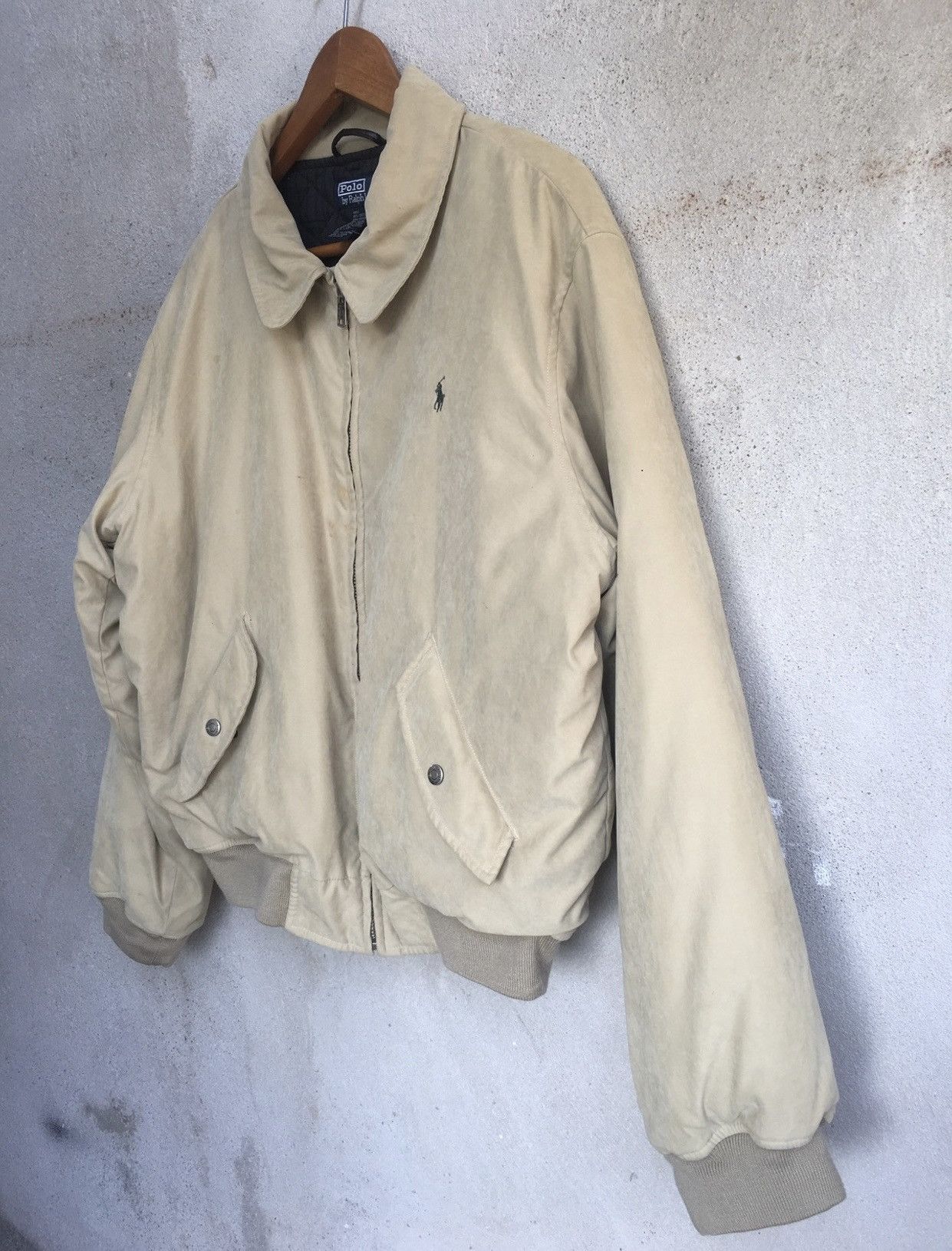 Polo Ralph Lauren Polo Ralph Lauren Suede Quilted Line Bomber Jacket Size US L / EU 52-54 / 3 - 12 Thumbnail