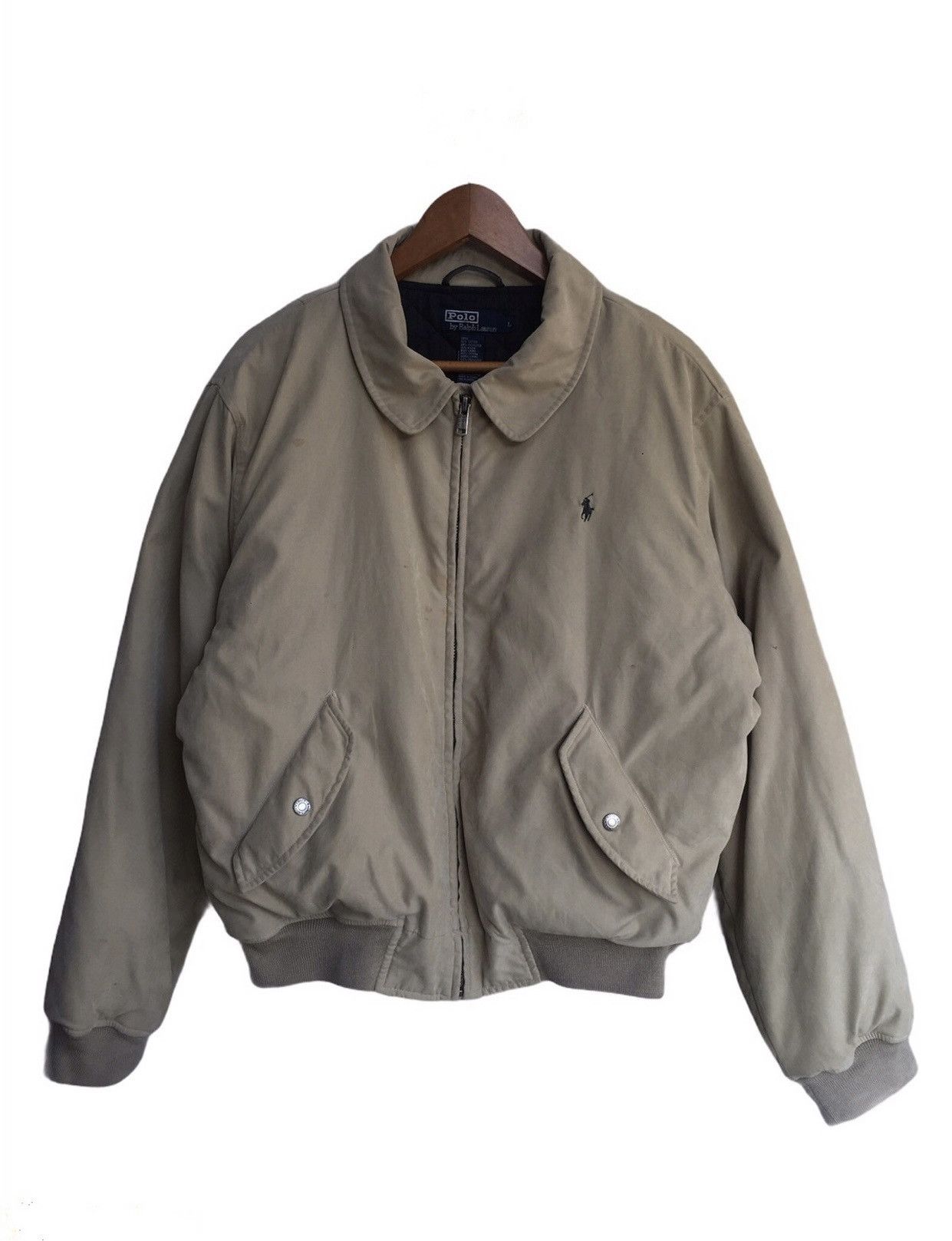 Polo Ralph Lauren Polo Ralph Lauren Suede Quilted Line Bomber Jacket Size US L / EU 52-54 / 3 - 1 Thumbnail