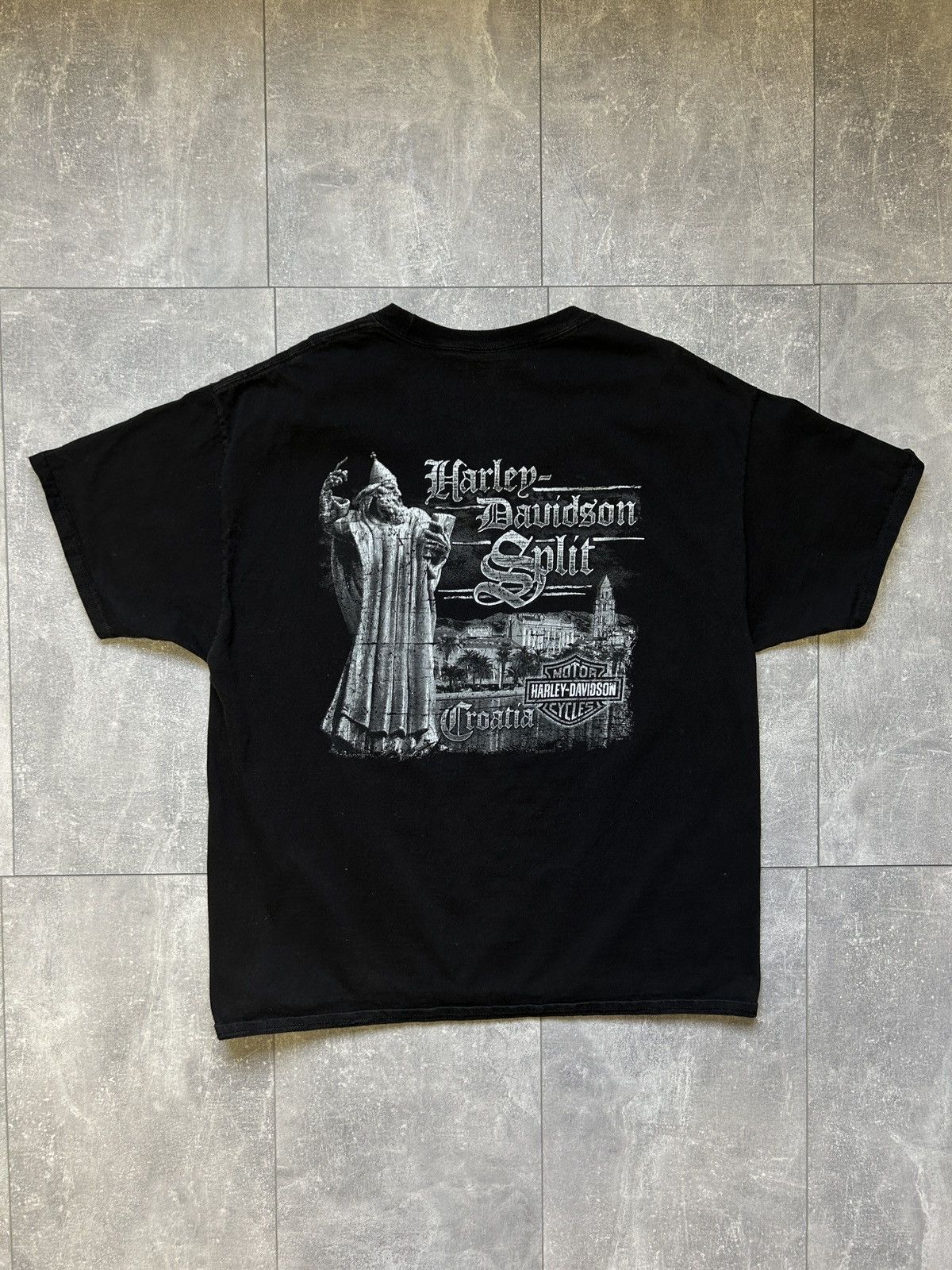 Harley Davidson × Vintage Mens Vintage Harley Davidson T Shirt rare tee y2k motorcycle Size US XL / EU 56 / 4 - 13 Thumbnail