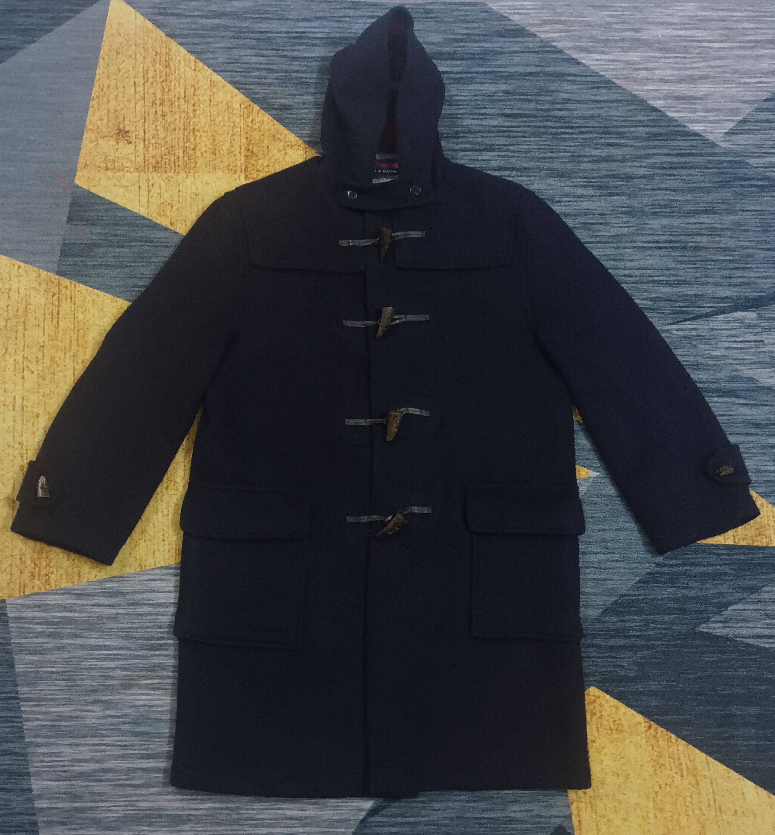 image of Gloverall Made In England Duffle Coat in Black, Men's (Size XL)