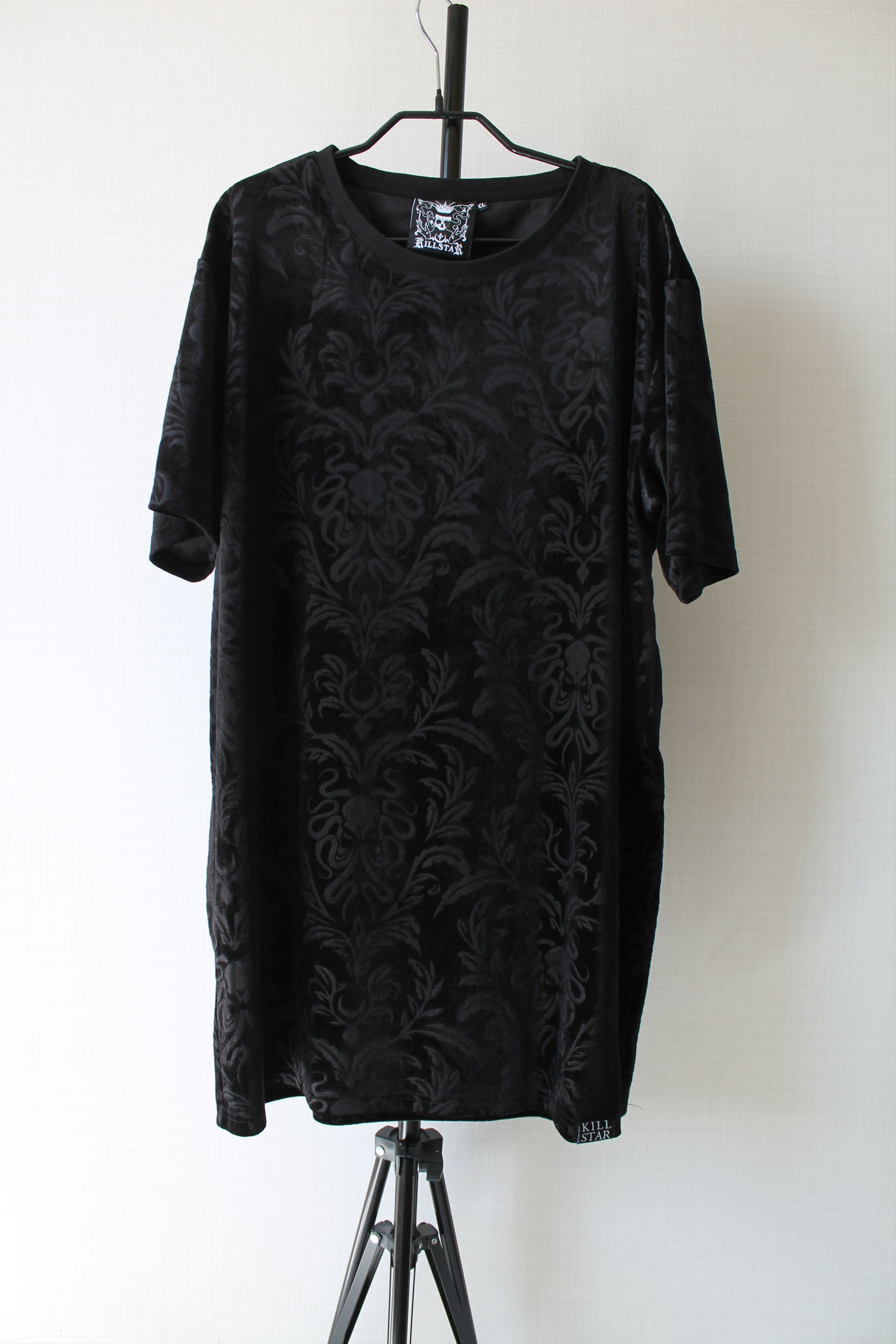 Killstar Killstar Velvet T-shirt Black Tee XL Short Sleeve Metal Size US XL / EU 56 / 4 - 1 Thumbnail