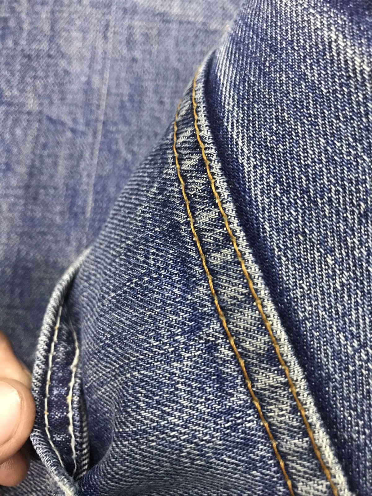 Levi's Vintage Clothing 💥 Levis Sashiko💥 Vintage Levis Big E Top Button 4💥 Size US 32 / EU 48 - 13 Thumbnail