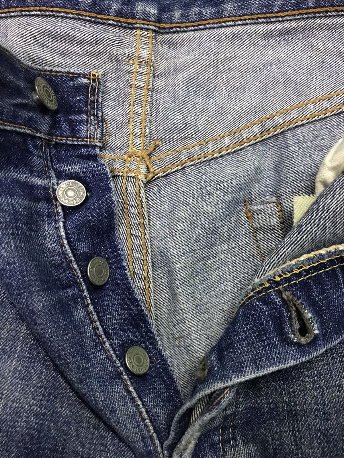 Levi's Vintage Clothing 💥 Levis Sashiko💥 Vintage Levis Big E Top Button 4💥 Size US 32 / EU 48 - 11 Thumbnail