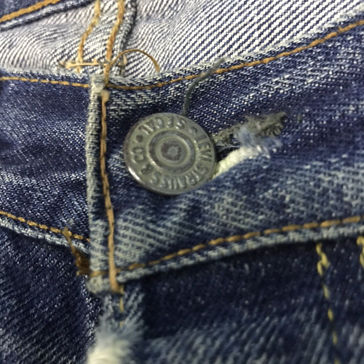 Levi's Vintage Clothing 💥 Levis Sashiko💥 Vintage Levis Big E Top Button 4💥 Size US 32 / EU 48 - 5 Thumbnail