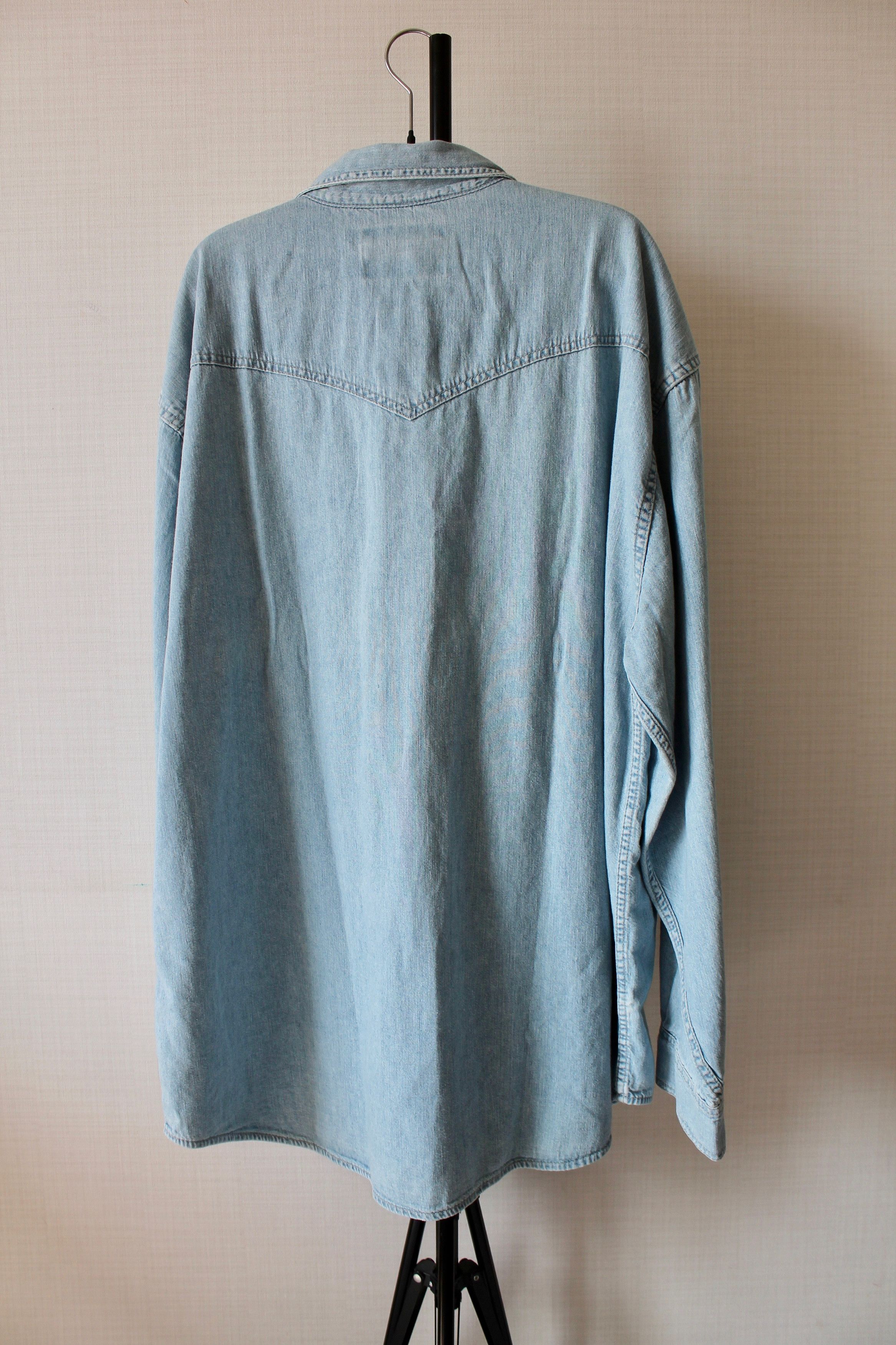 Vintage Wrangler Western Denim Shirt XXL Blue Size US XXL / EU 58 / 5 - 7 Thumbnail