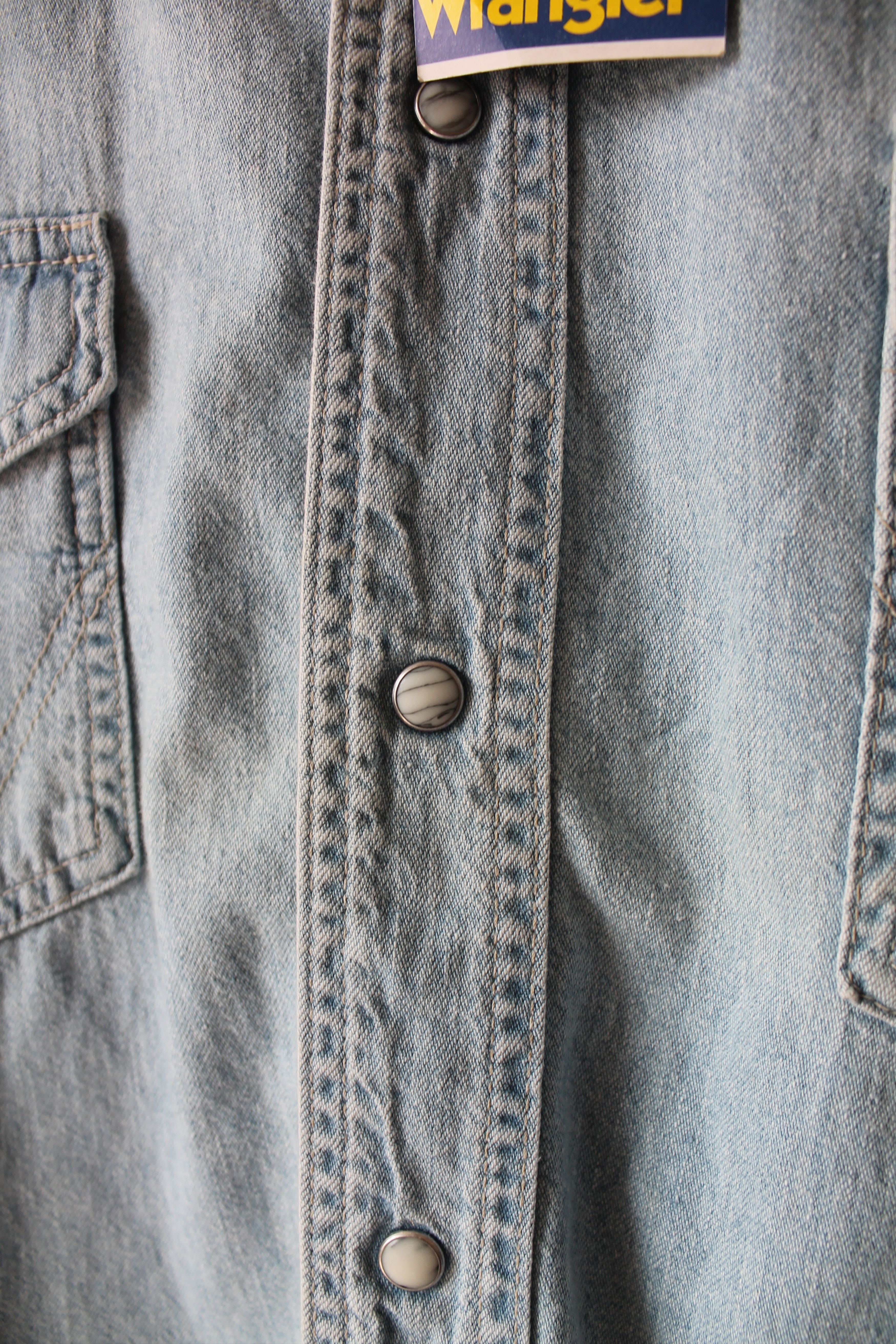 Vintage Wrangler Western Denim Shirt XXL Blue Size US XXL / EU 58 / 5 - 6 Thumbnail