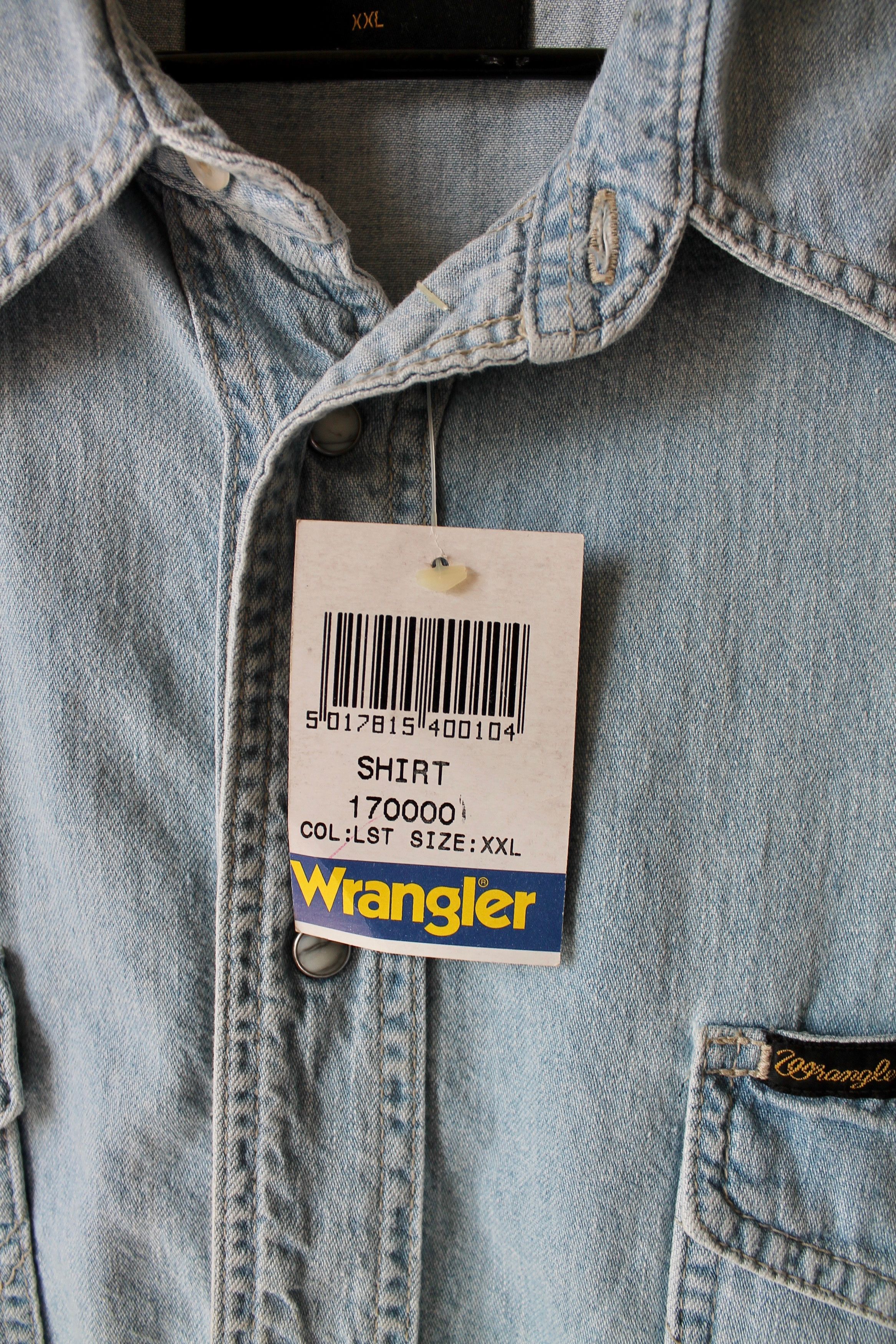 Vintage Wrangler Western Denim Shirt XXL Blue Size US XXL / EU 58 / 5 - 4 Thumbnail