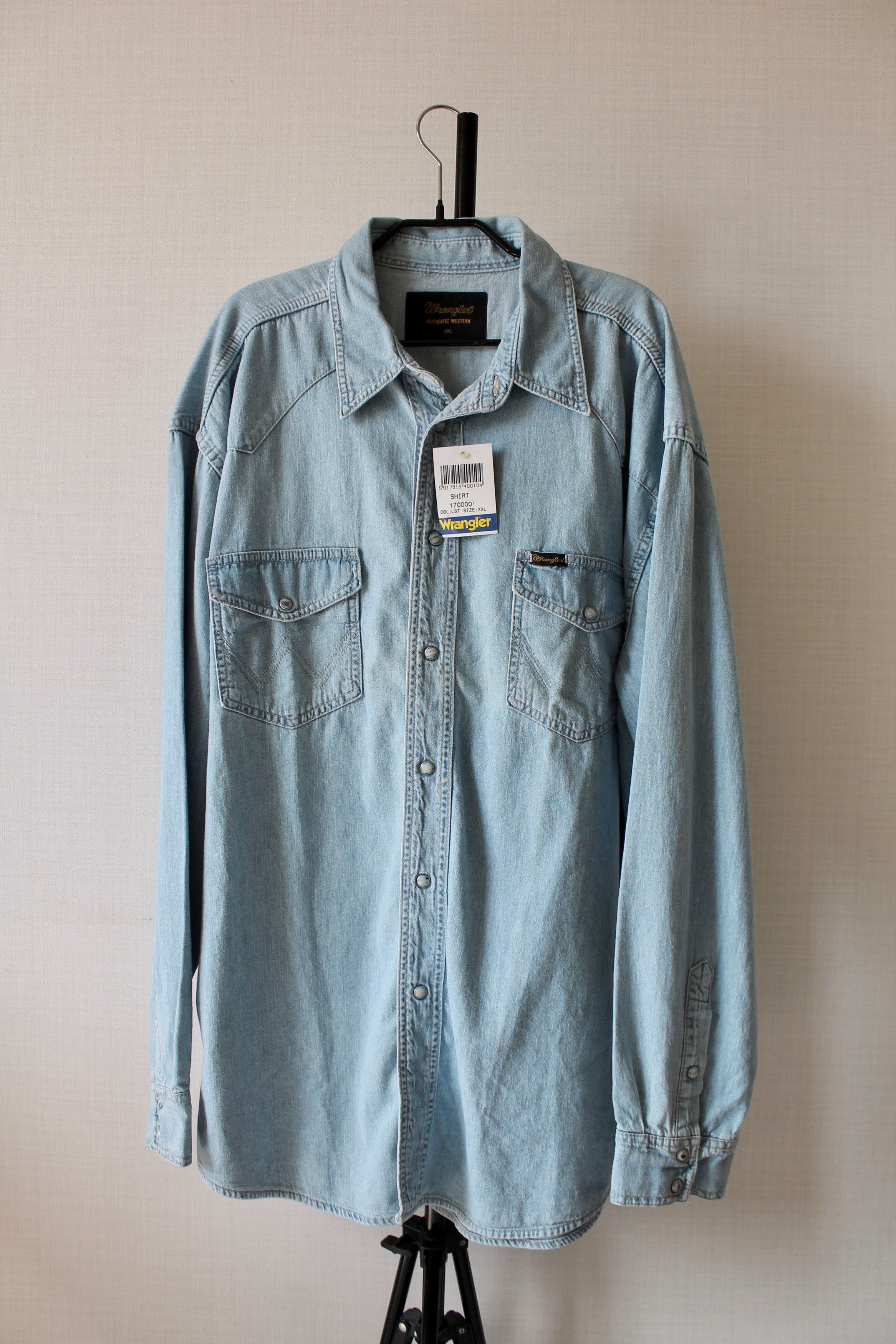 Vintage Wrangler Western Denim Shirt XXL Blue Size US XXL / EU 58 / 5 - 1 Thumbnail