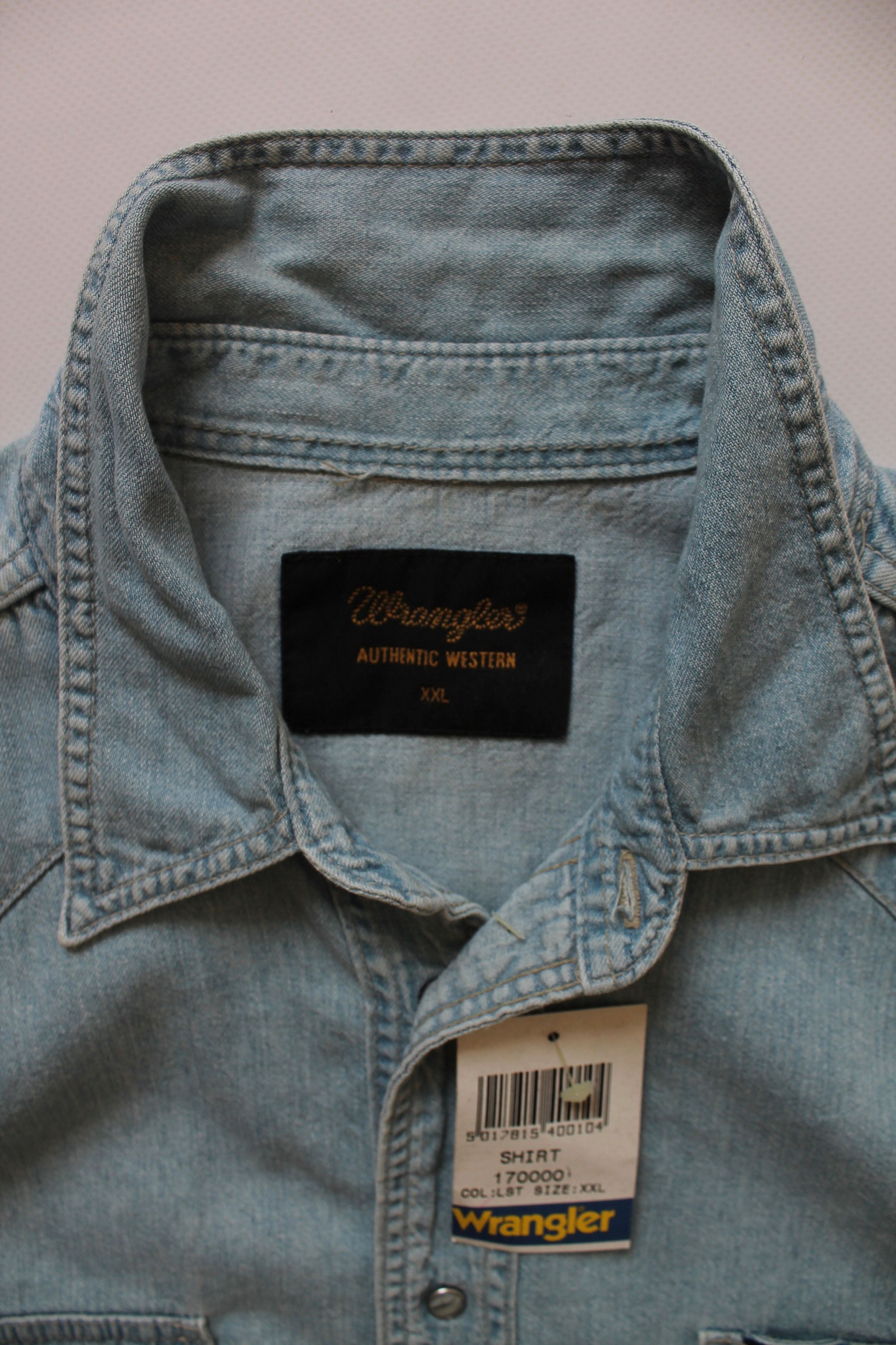 Vintage Wrangler Western Denim Shirt XXL Blue Size US XXL / EU 58 / 5 - 11 Thumbnail