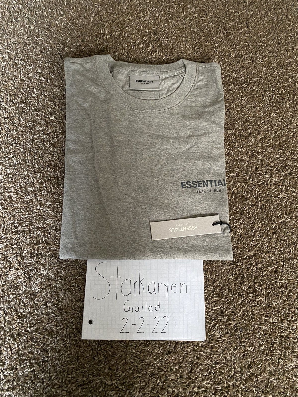Fear of God Fear of God Essentials T-Shirt - Light Oatmeal - Size L Size US L / EU 52-54 / 3 - 3 Thumbnail