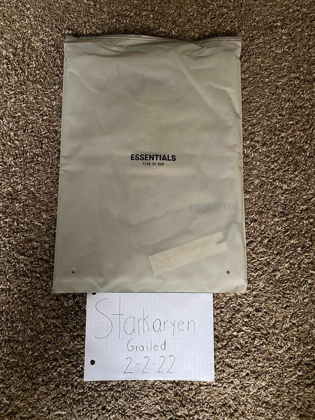 Fear of God Fear of God Essentials T-Shirt - Light Oatmeal - Size L Size US L / EU 52-54 / 3 - 2 Thumbnail
