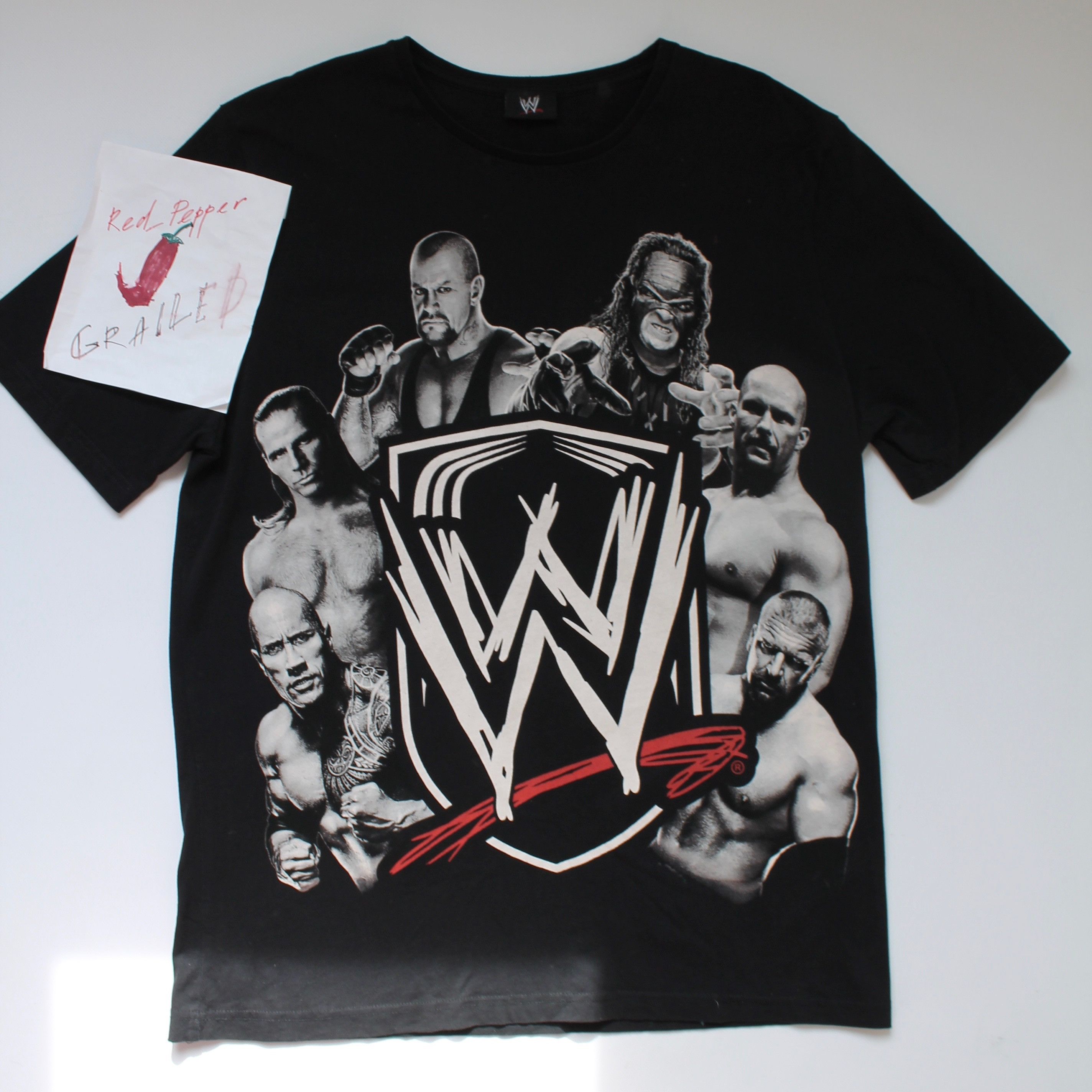Vintage Vintage! WRESTLE MANIA T-shirt short sleeve Size US L / EU 52-54 / 3 - 6 Thumbnail