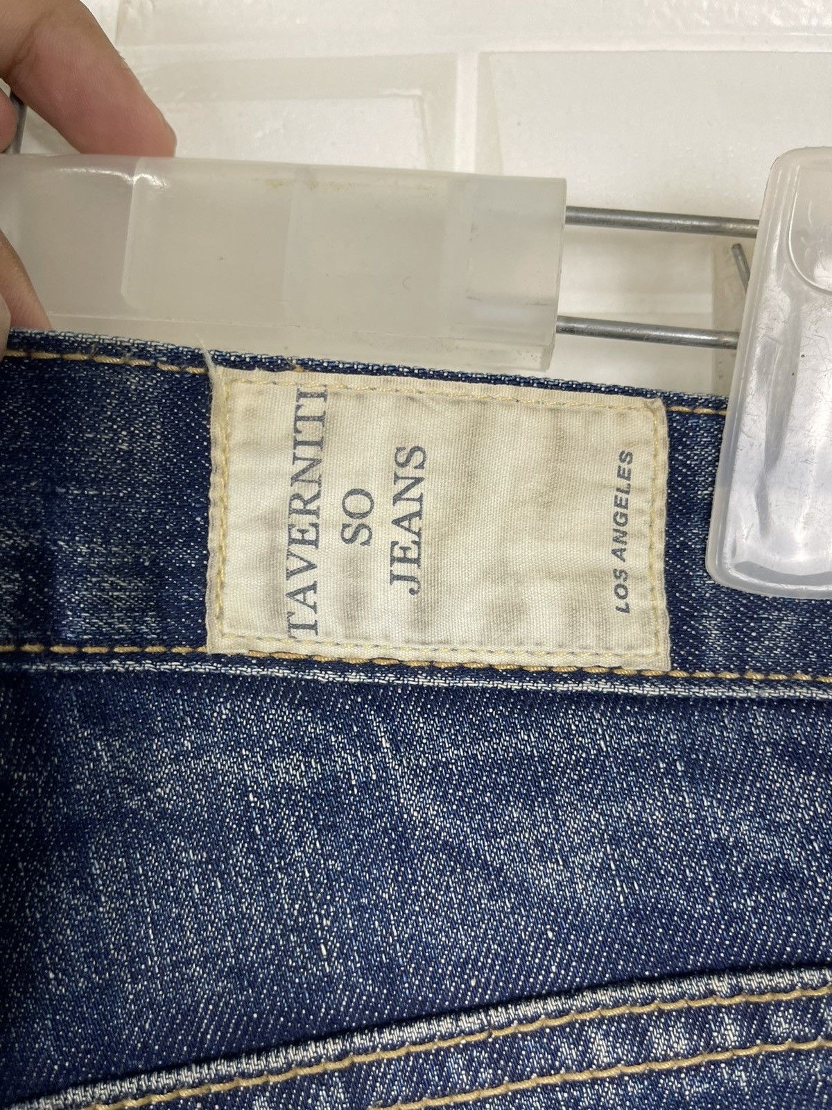 Vintage Vintage TAVERNITI So Jeans L.A Streetwear Distressed Size US 29 - 8 Thumbnail