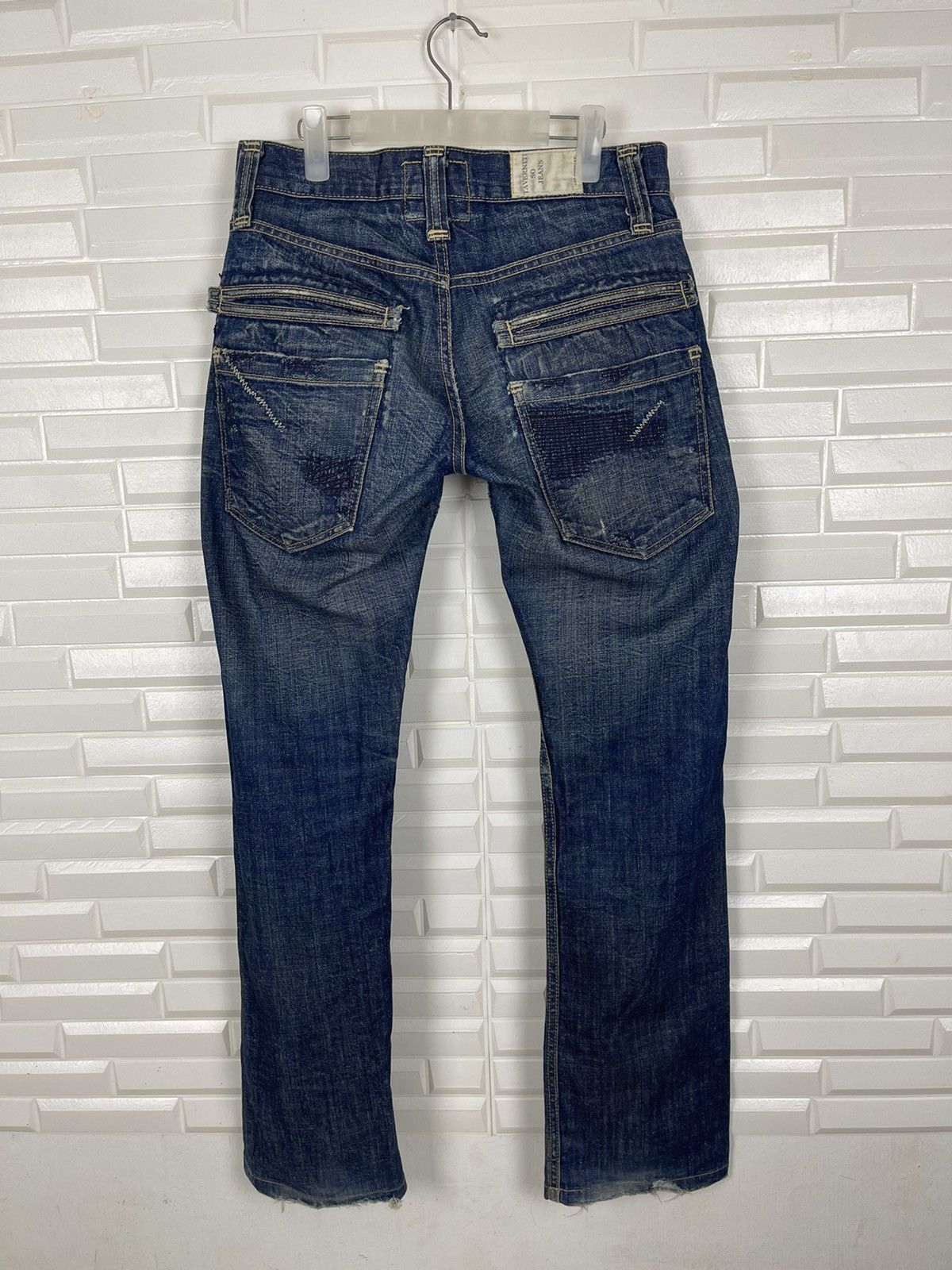 Vintage Vintage TAVERNITI So Jeans L.A Streetwear Distressed Size US 29 - 2 Thumbnail