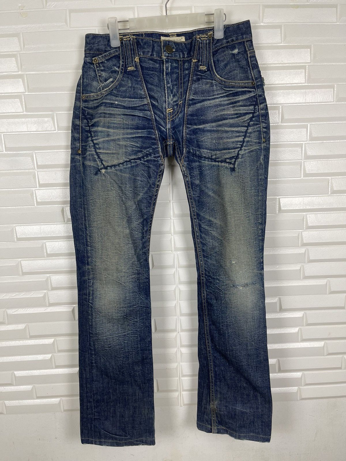 Vintage Vintage TAVERNITI So Jeans L.A Streetwear Distressed Size US 29 - 1 Thumbnail
