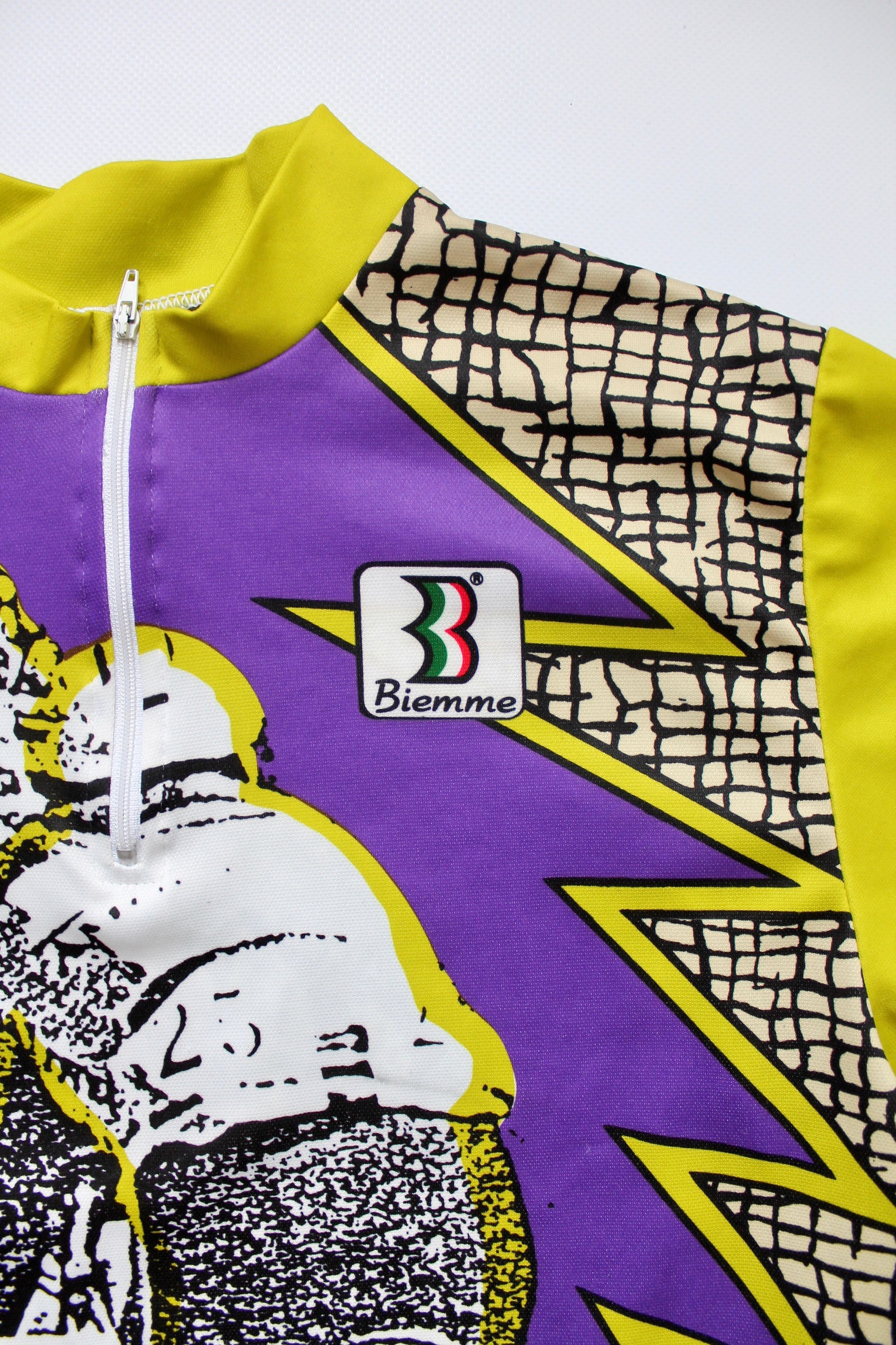 Vintage Biemme Cycling Jersey Vintage Italian Size US L / EU 52-54 / 3 - 2 Thumbnail
