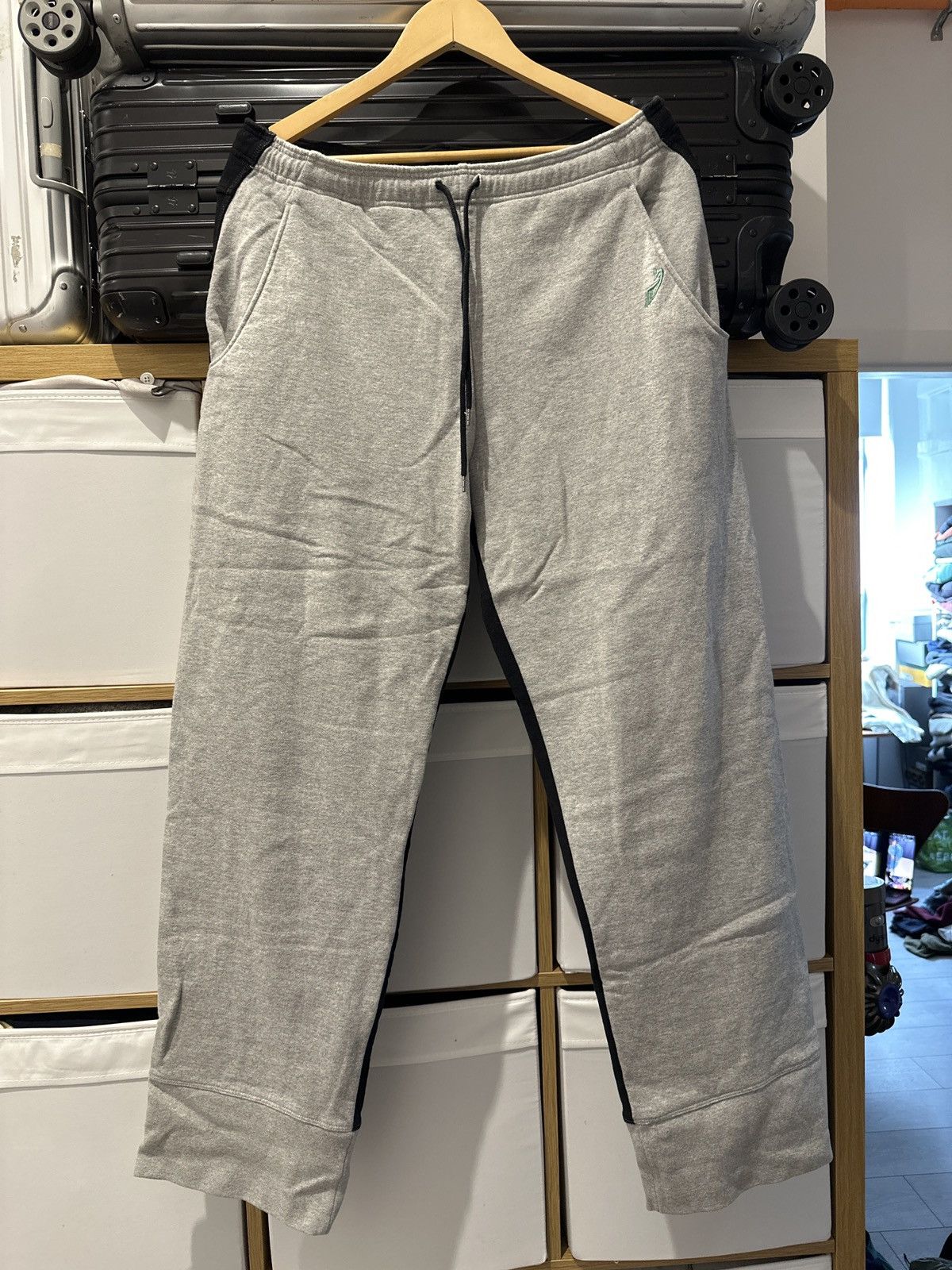 image of Kiko Kostadinov Two Tone Sweats in Grey/Black, Men's (Size 34)