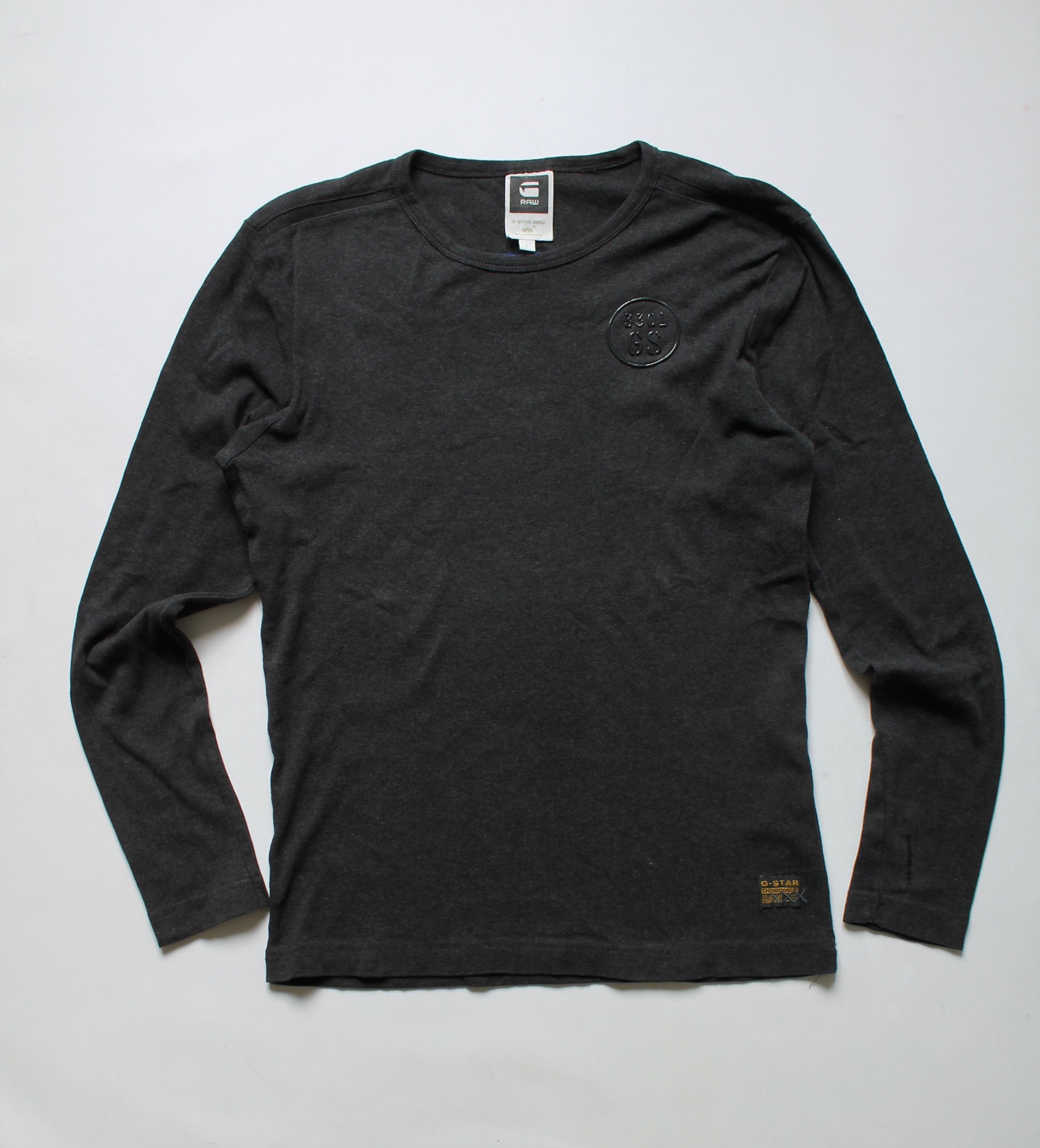 G-Star G-Star Raw Long Sleeve T Shirt Tee logo Muscle Fit Size US L / EU 52-54 / 3 - 9 Thumbnail