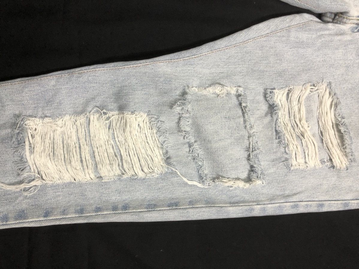 Levi's Vintage Clothing Distressed Rip Jeans Levi’s Vintage Virgil Abloh Style 34 Size US 34 / EU 50 - 6 Thumbnail
