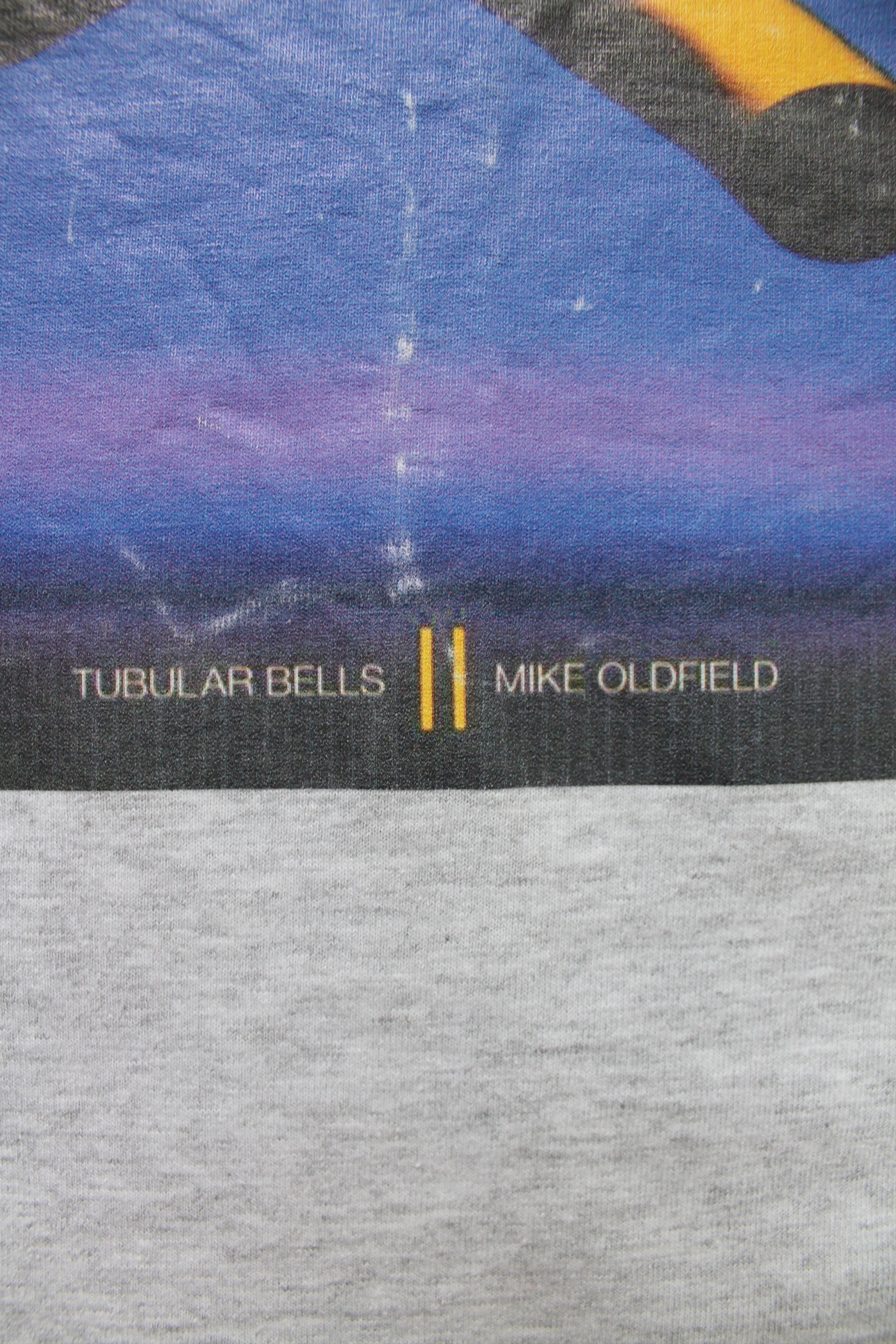 Band Tees VINTAGE! Tubular Bells Mike Oldfield T-SHIRT GRAY Size US XL / EU 56 / 4 - 6 Thumbnail