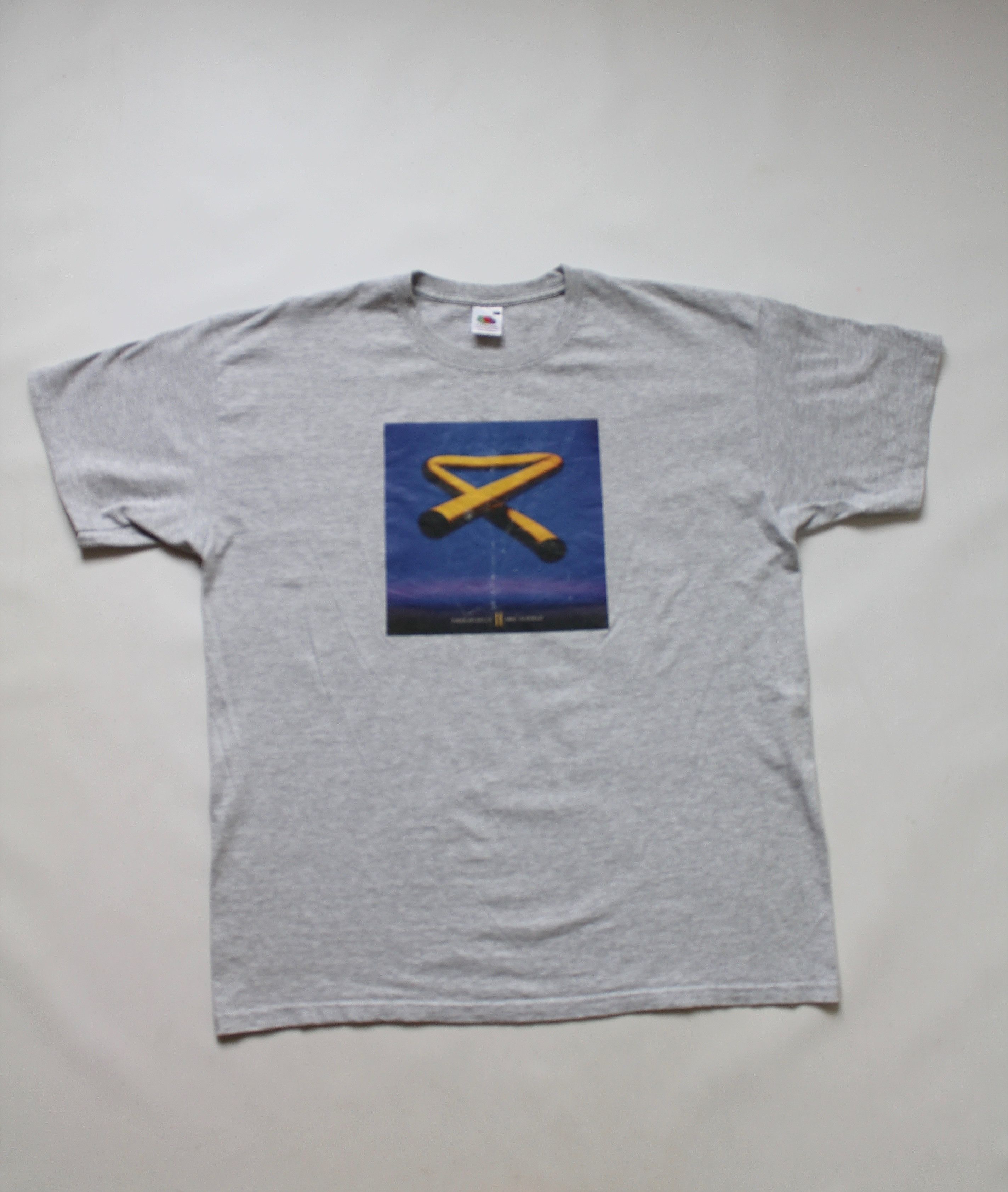 Band Tees VINTAGE! Tubular Bells Mike Oldfield T-SHIRT GRAY Size US XL / EU 56 / 4 - 2 Thumbnail