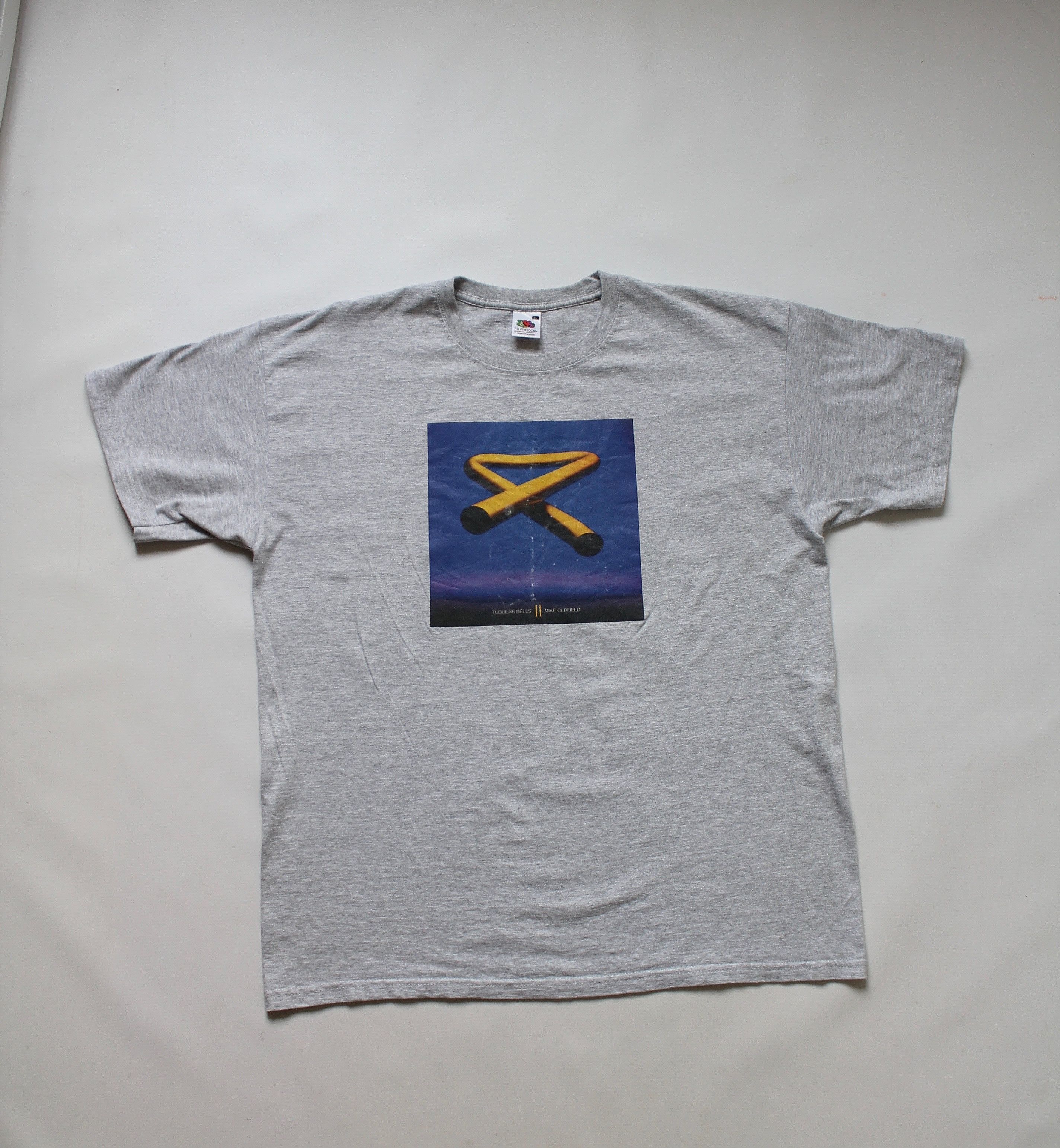 Band Tees VINTAGE! Tubular Bells Mike Oldfield T-SHIRT GRAY Size US XL / EU 56 / 4 - 3 Thumbnail