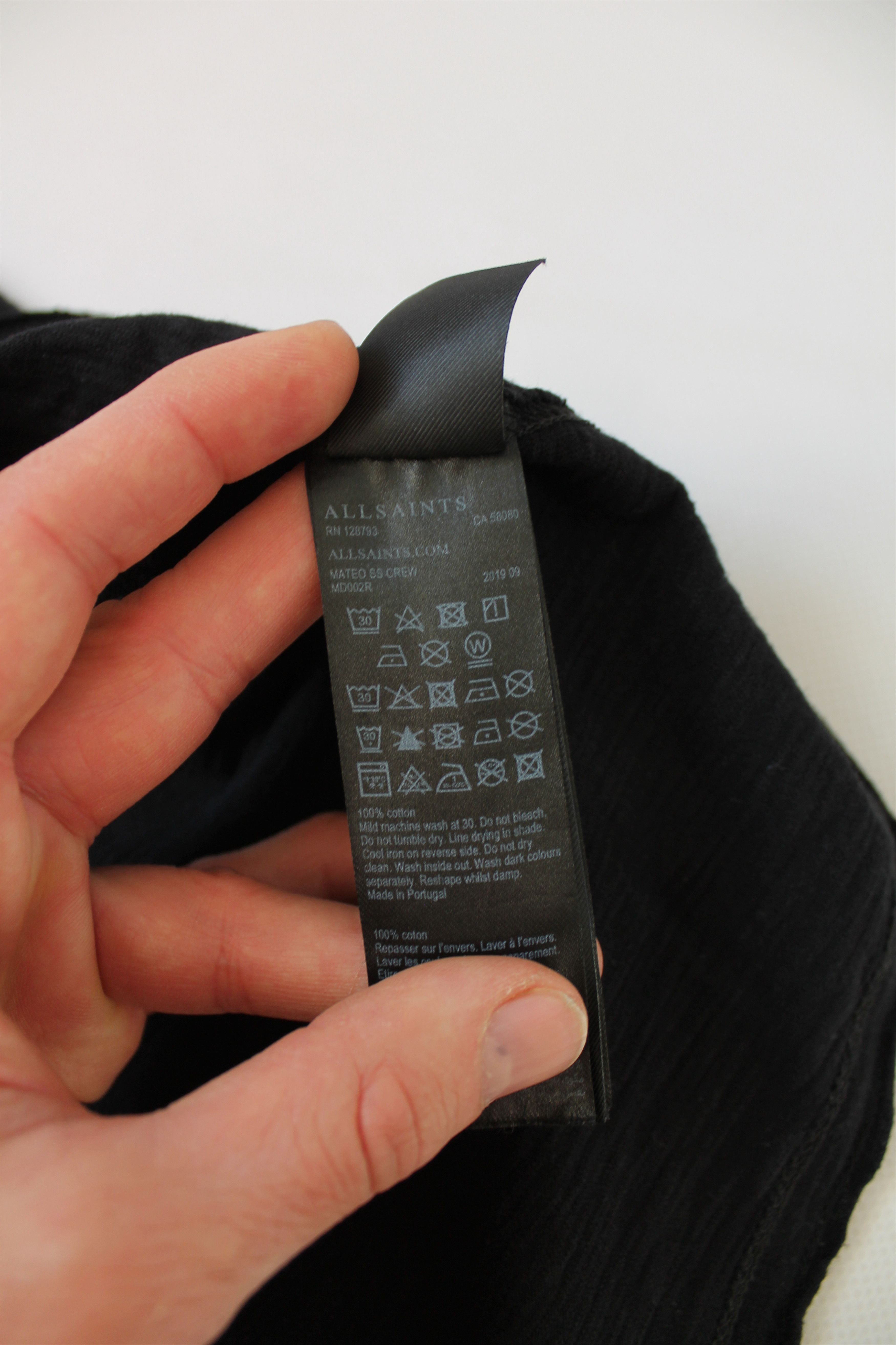 Allsaints Allsaints MATEO All Saint Black Oversized Black S/S Shirt Size US M / EU 48-50 / 2 - 7 Thumbnail