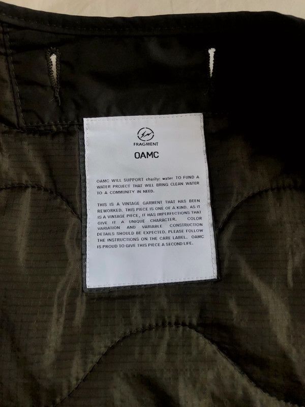 Fragment Design × OAMC Oamc x Fragment Quilted Army Jacket Liner M65 Peacemaker Size US S / EU 44-46 / 1 - 6 Thumbnail