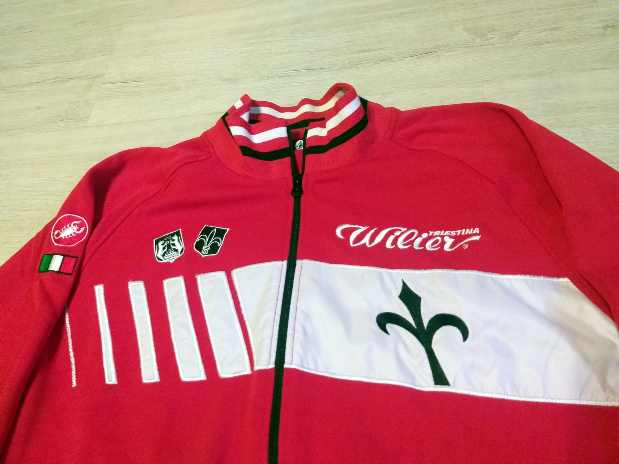 Vintage Wilier Triestina Vintage Cycling Track Jacket Italia Size US XXL / EU 58 / 5 - 3 Thumbnail