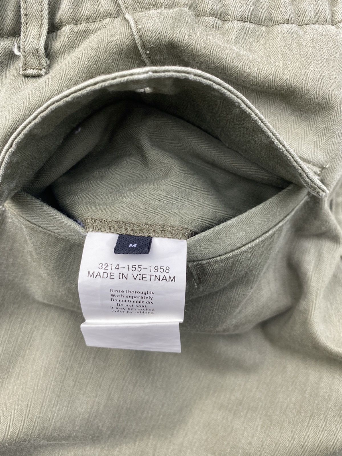 Japanese Brand JAPAN FATIGUE ARMY HERRINGBONE LOOSE BAGGY GORPCORE CARGO Size US 30 / EU 46 - 9 Thumbnail