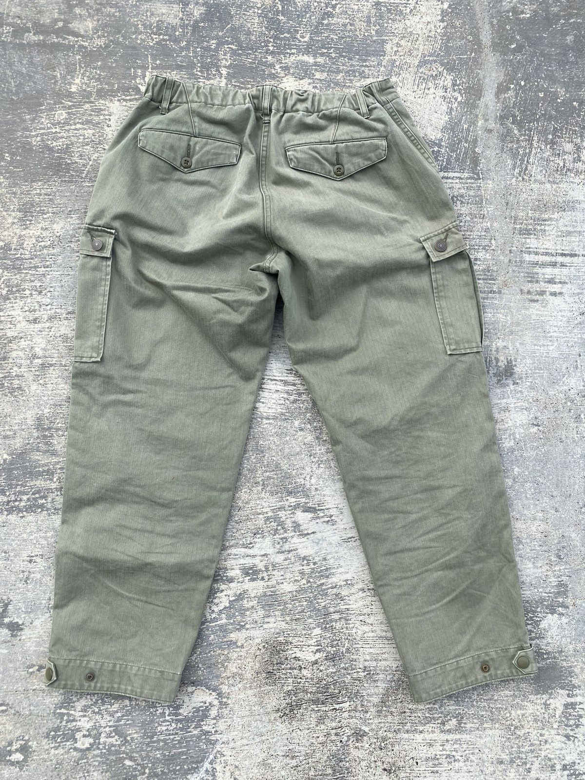 Japanese Brand JAPAN FATIGUE ARMY HERRINGBONE LOOSE BAGGY GORPCORE CARGO Size US 30 / EU 46 - 2 Thumbnail