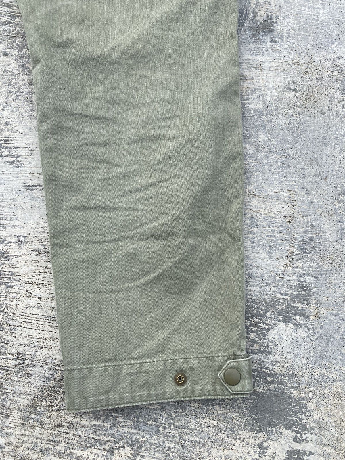 Japanese Brand JAPAN FATIGUE ARMY HERRINGBONE LOOSE BAGGY GORPCORE CARGO Size US 30 / EU 46 - 7 Thumbnail
