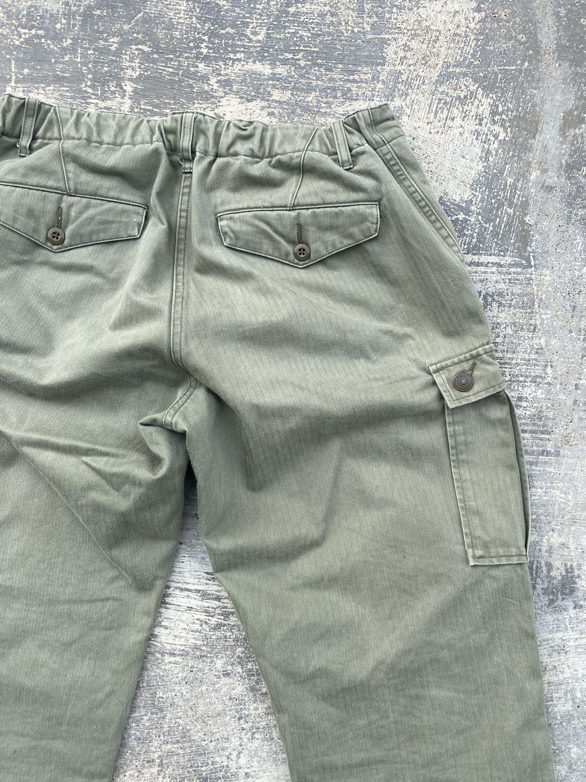 Japanese Brand JAPAN FATIGUE ARMY HERRINGBONE LOOSE BAGGY GORPCORE CARGO Size US 30 / EU 46 - 8 Thumbnail
