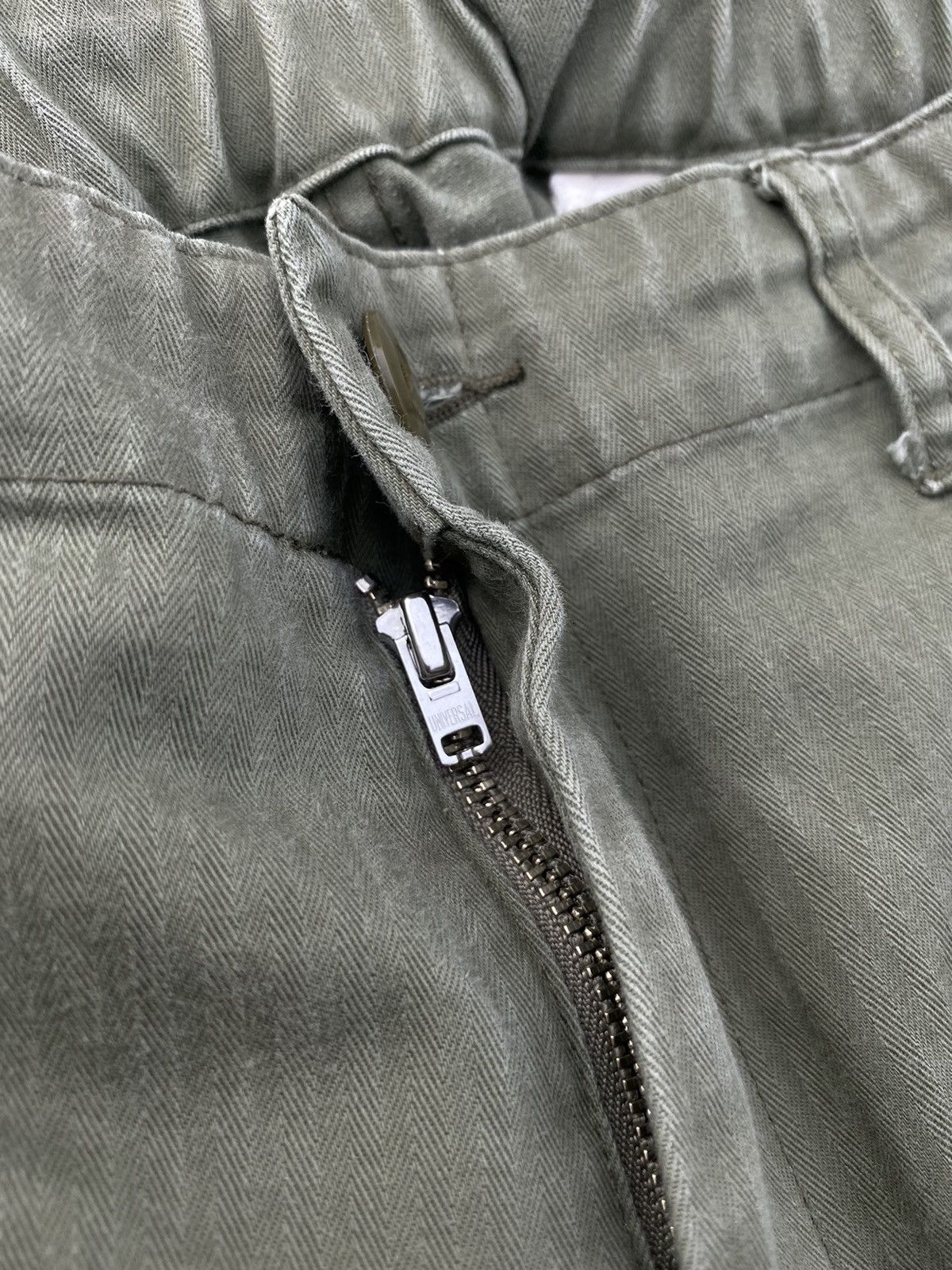 Japanese Brand JAPAN FATIGUE ARMY HERRINGBONE LOOSE BAGGY GORPCORE CARGO Size US 30 / EU 46 - 4 Thumbnail
