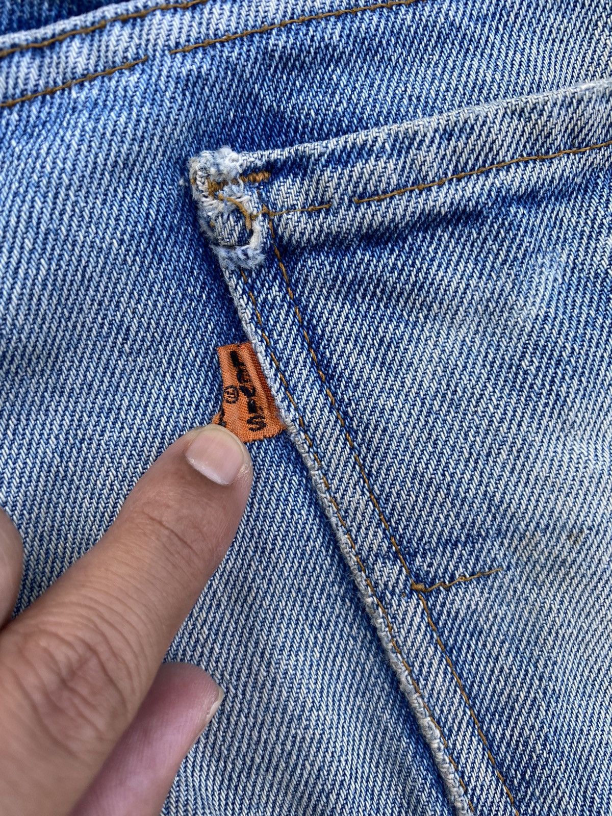VINTAGE LEVIS 505 ORANGE TAB COWBOY GORPCORE PUNK GRUNGE