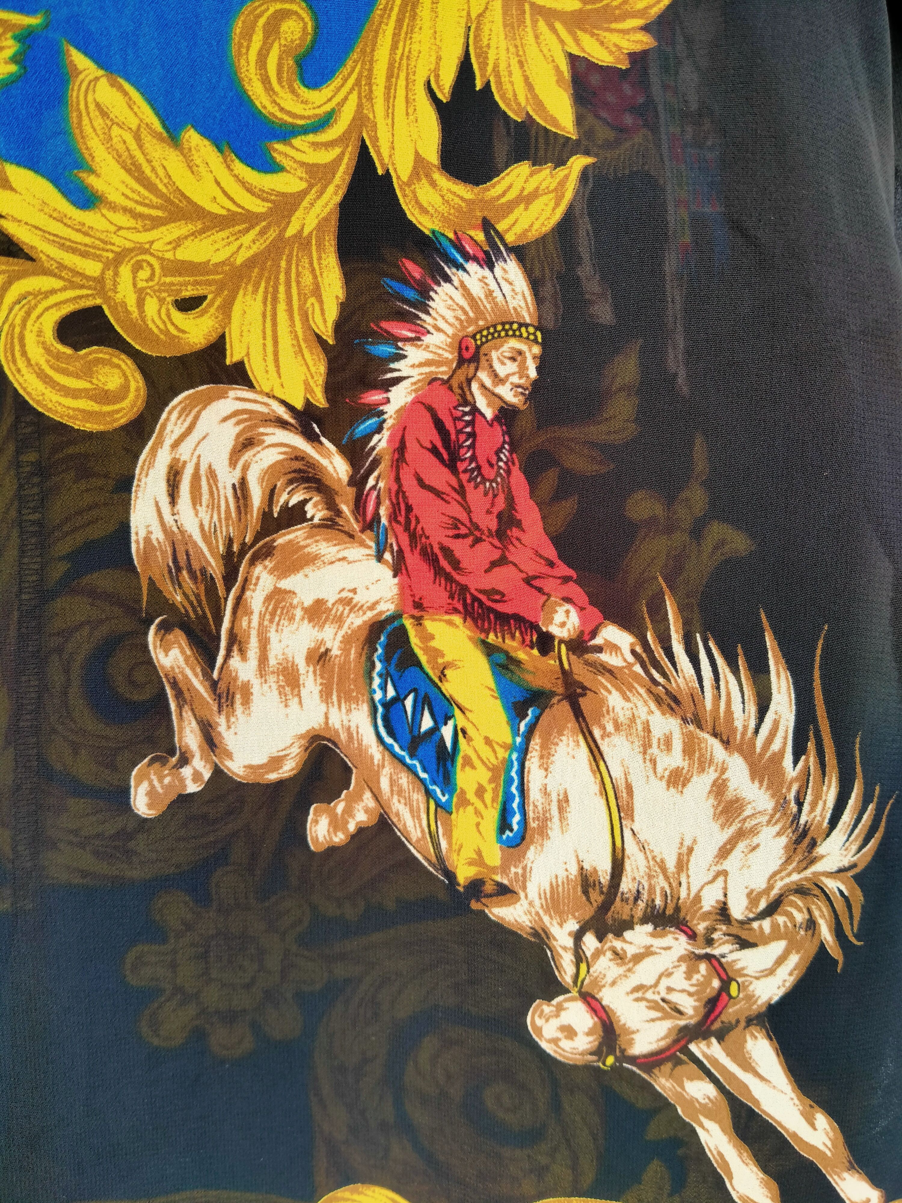 Vintage Vintage 70s Art Navajo Shirt Button Up Size US M / EU 48-50 / 2 - 6 Thumbnail