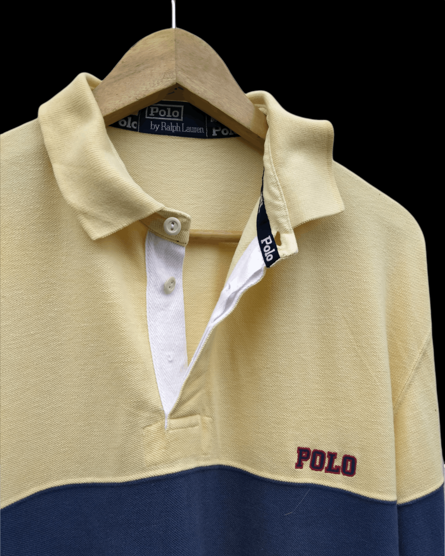 Polo Ralph Lauren Vintage 90s Polo Ralph Lauren SpellOut Stripe Tee Size US M / EU 48-50 / 2 - 4 Thumbnail