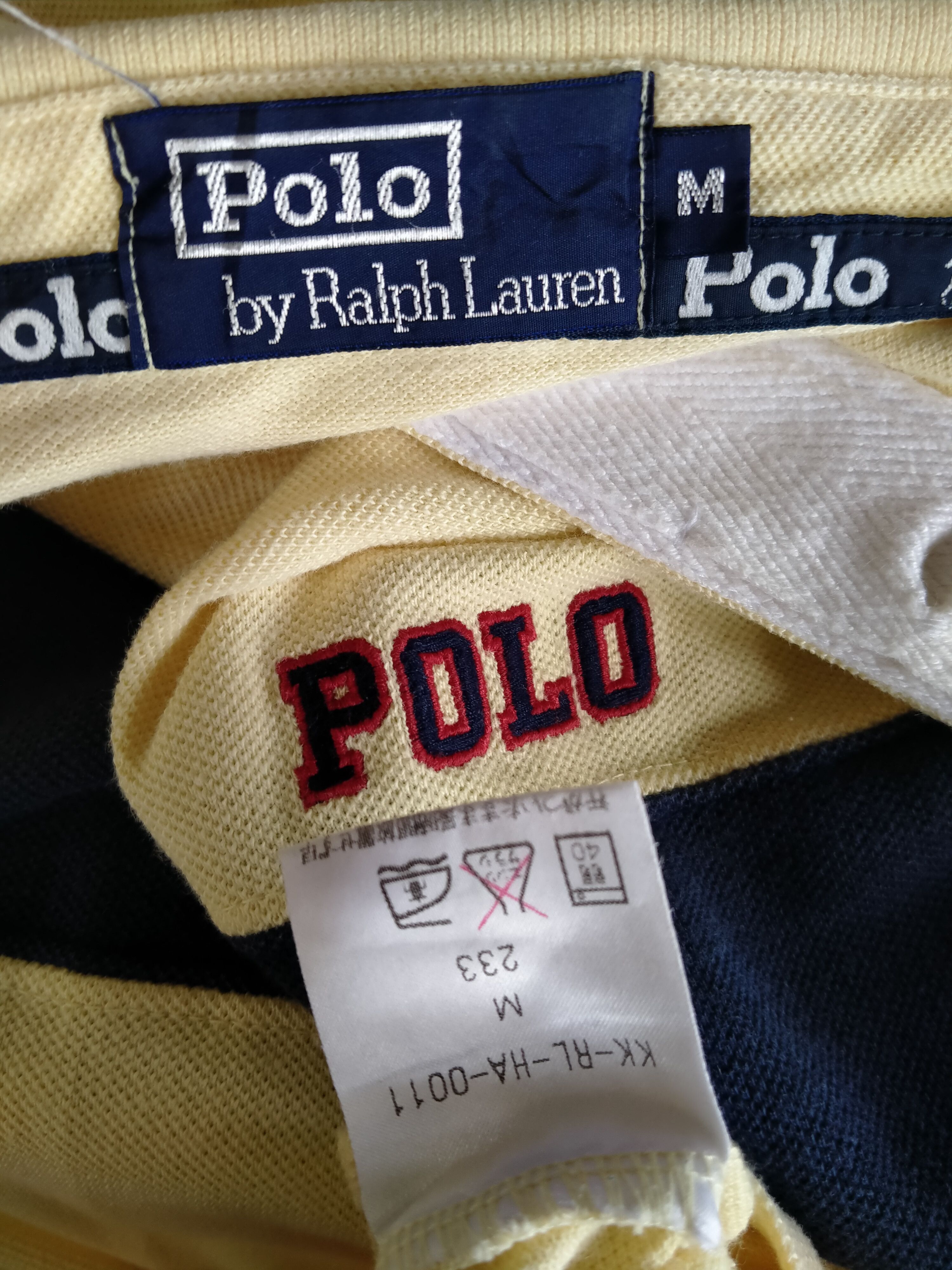Polo Ralph Lauren Vintage 90s Polo Ralph Lauren SpellOut Stripe Tee Size US M / EU 48-50 / 2 - 5 Thumbnail