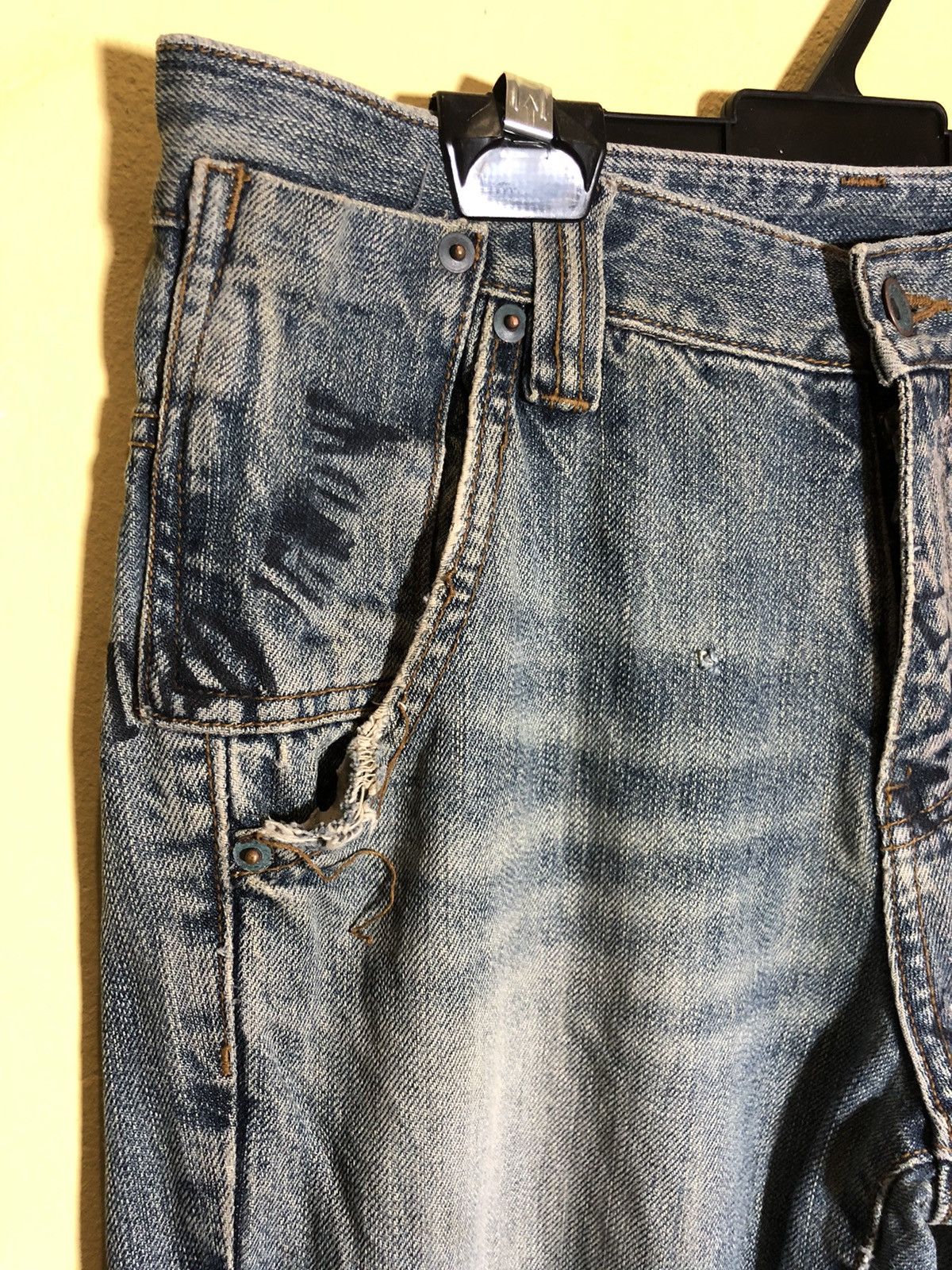 Seditionaries Semantic Design distressed denim Painted custom made Size US 29 - 5 Thumbnail