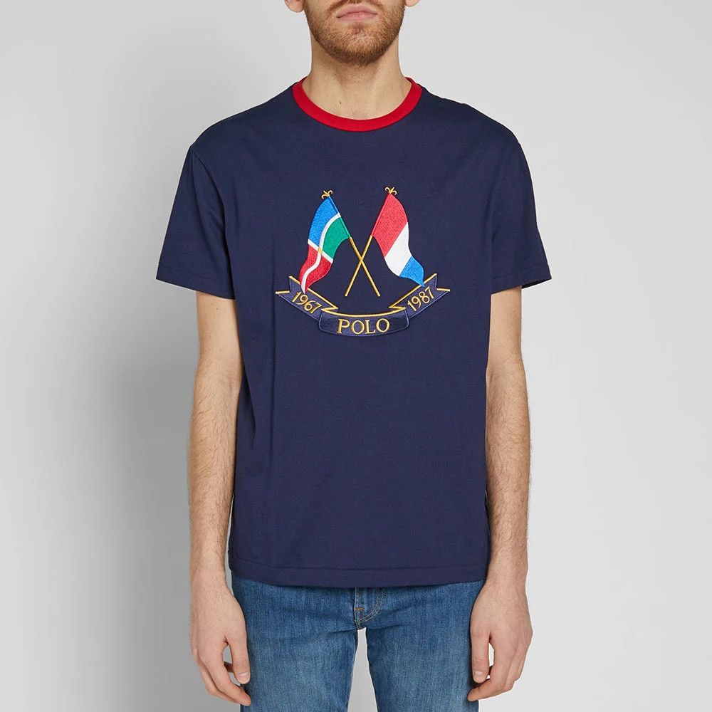 Polo Ralph Lauren Polo Ralph Lauren Cross Flags T-shirt XXL Size US XXL / EU 58 / 5 - 1 Thumbnail