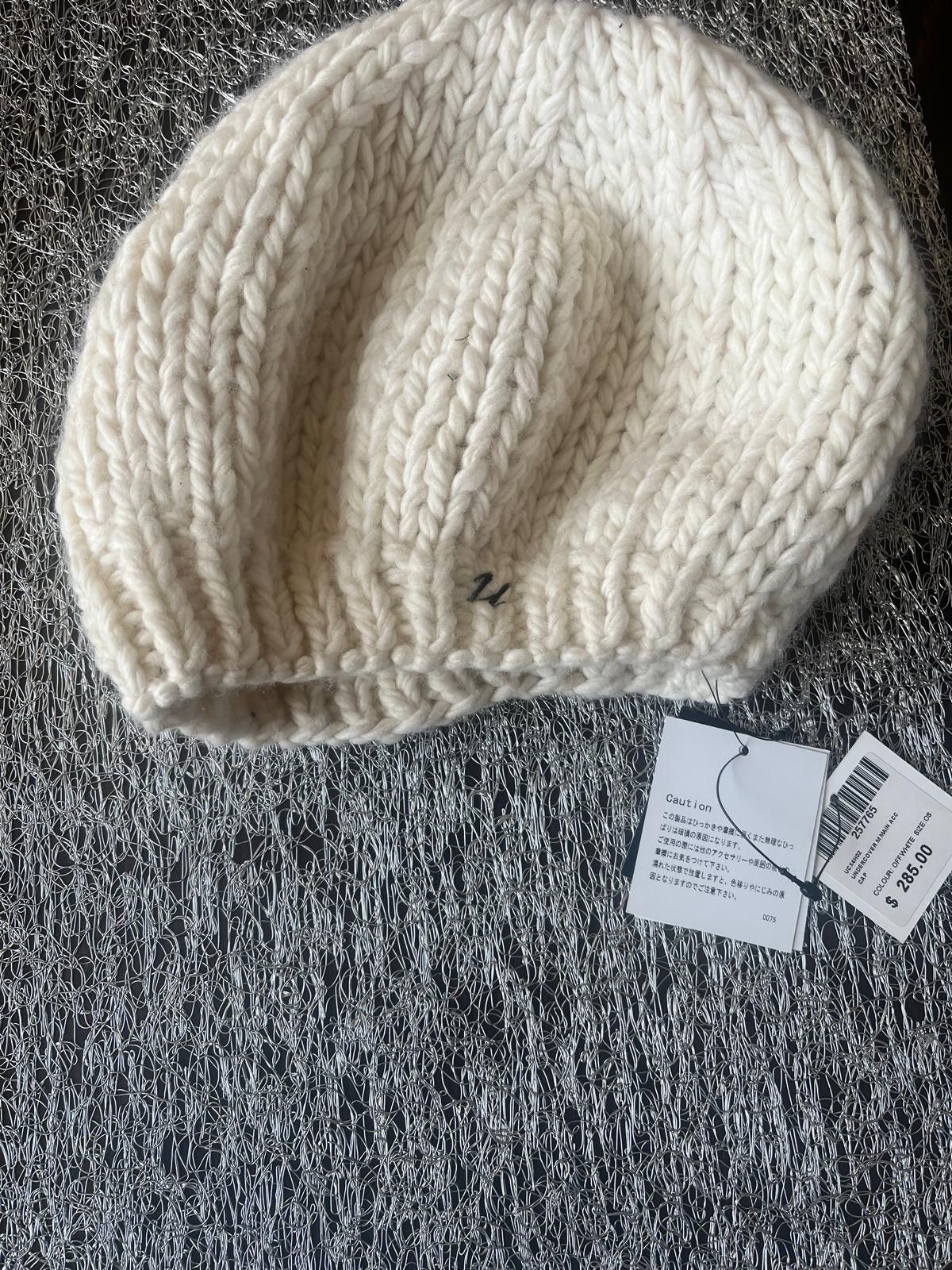 Undercover Embroidered Logo Wool Beanie in Ivory Size ONE SIZE - 7 Thumbnail
