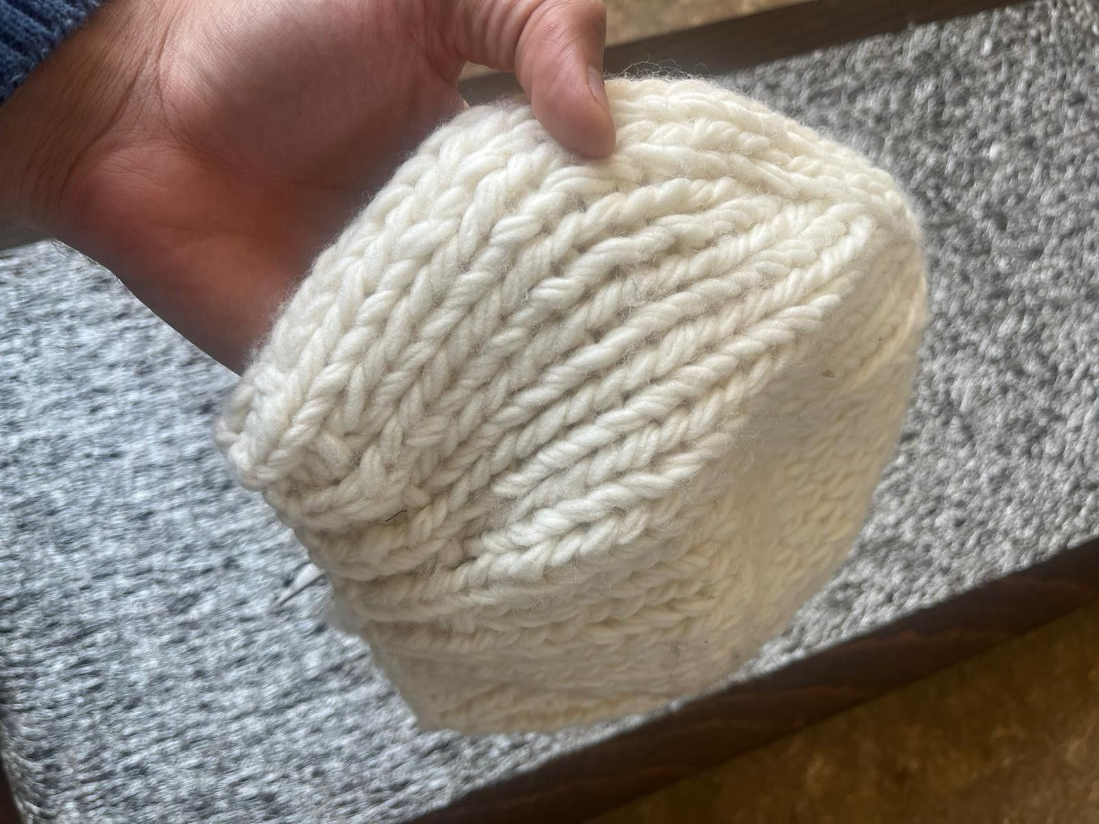 Undercover Embroidered Logo Wool Beanie in Ivory Size ONE SIZE - 13 Thumbnail