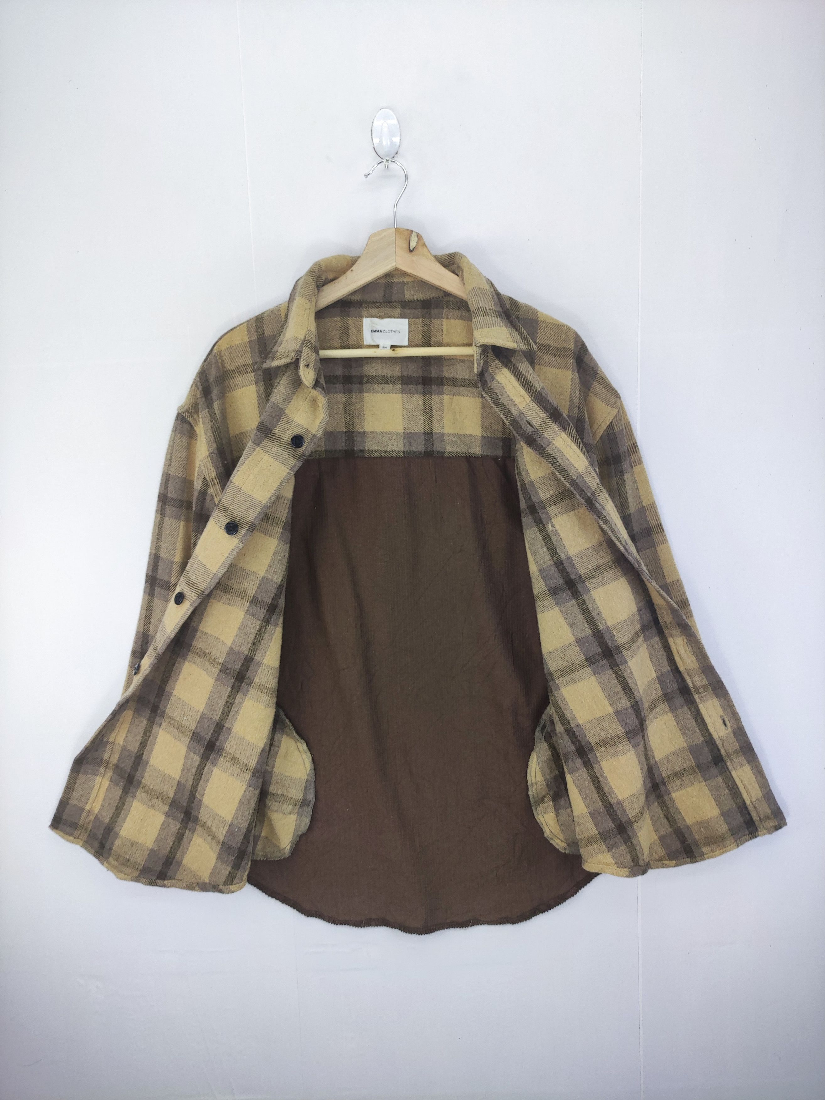 Flannel Vintage Emma Clothes Shirt Button Up Size L / US 10 / IT 46 - 3 Thumbnail