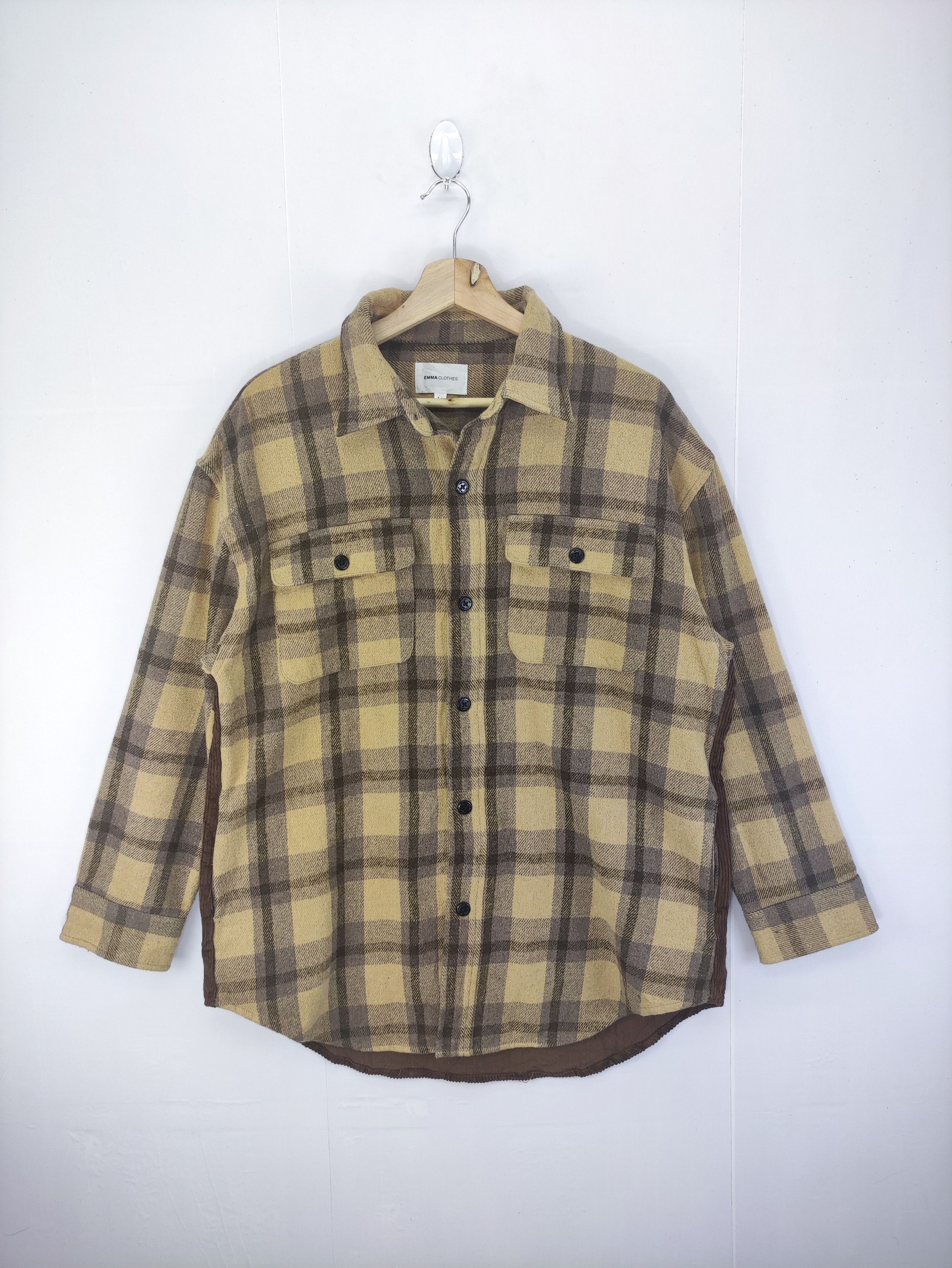 Flannel Vintage Emma Clothes Shirt Button Up Size L / US 10 / IT 46 - 1 Thumbnail