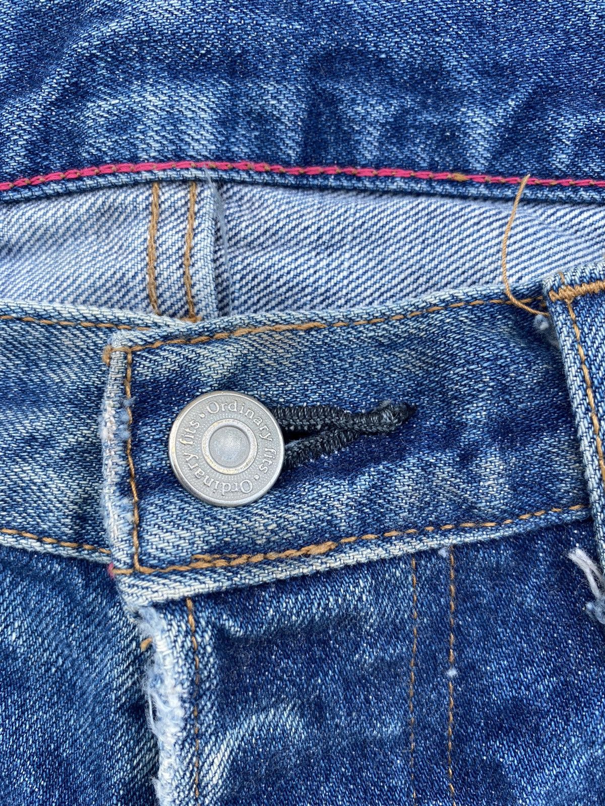 Japanese Brand ORDINARY FITS SELVEDGE DISTRESSED KAPITAL GRUNGE GORPCORE Size US 31 - 6 Thumbnail
