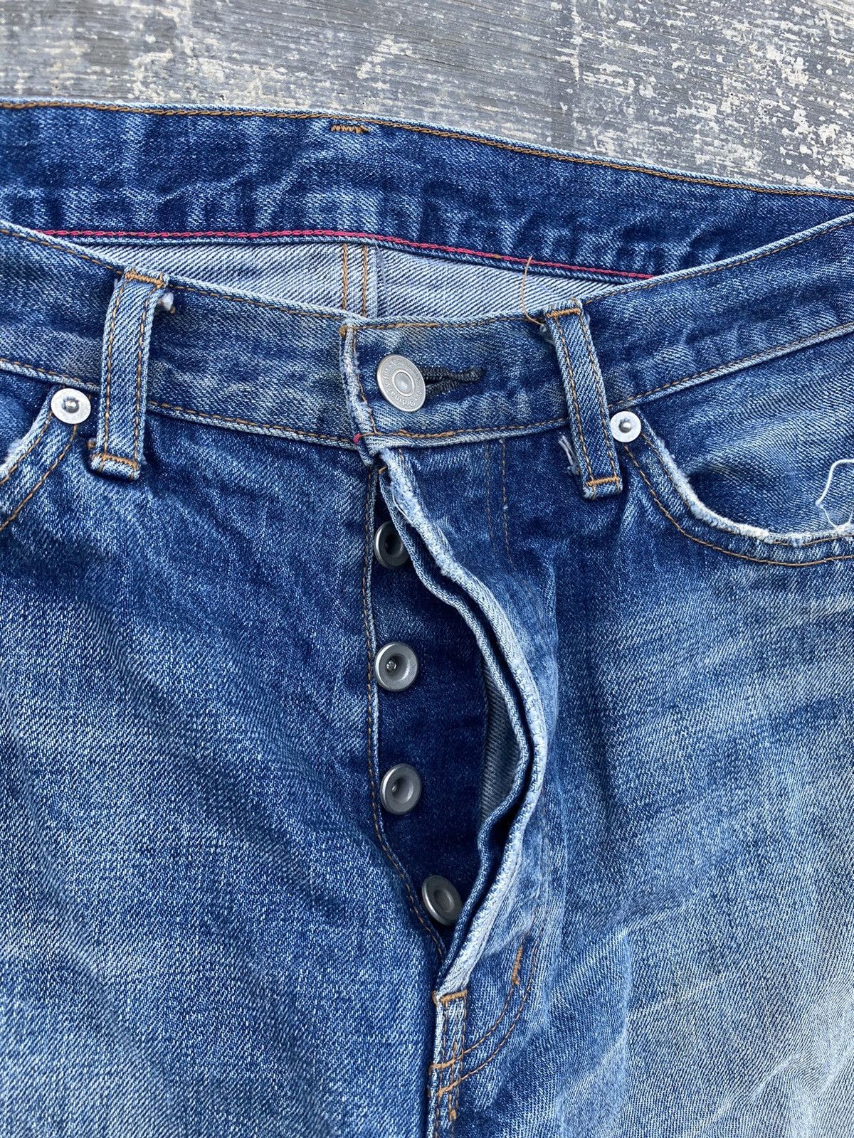 Japanese Brand ORDINARY FITS SELVEDGE DISTRESSED KAPITAL GRUNGE GORPCORE Size US 31 - 7 Thumbnail