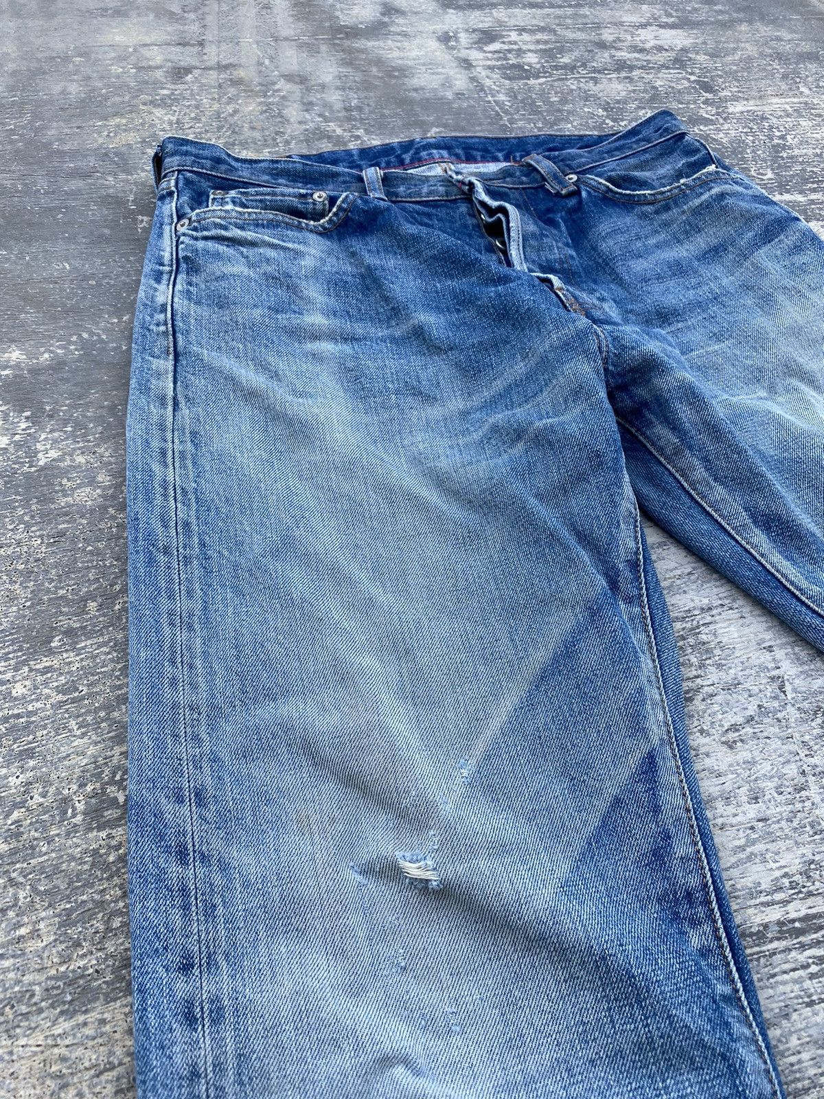 Japanese Brand ORDINARY FITS SELVEDGE DISTRESSED KAPITAL GRUNGE GORPCORE Size US 31 - 10 Thumbnail